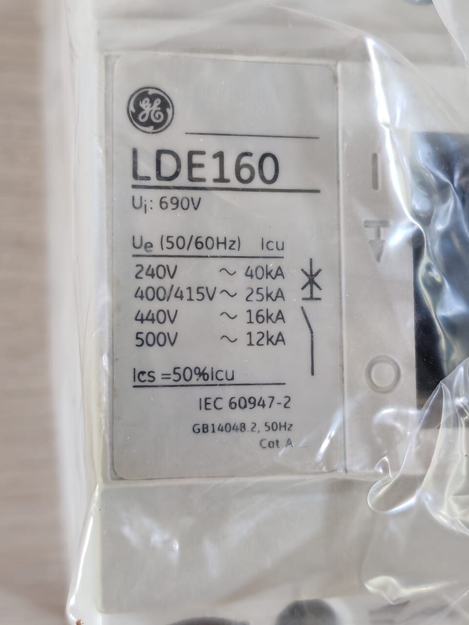 GE LDE35T5F063GF GE LDE160 Record SL LDE35T5F063GF Circuit Breaker 3
