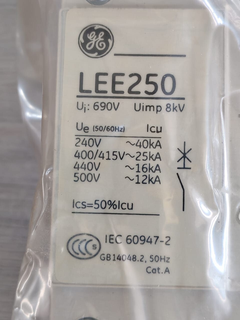 GE LEE35T5F160KF GE LEE250 Record SL LEE35T5F160KF Circuit Breaker 3