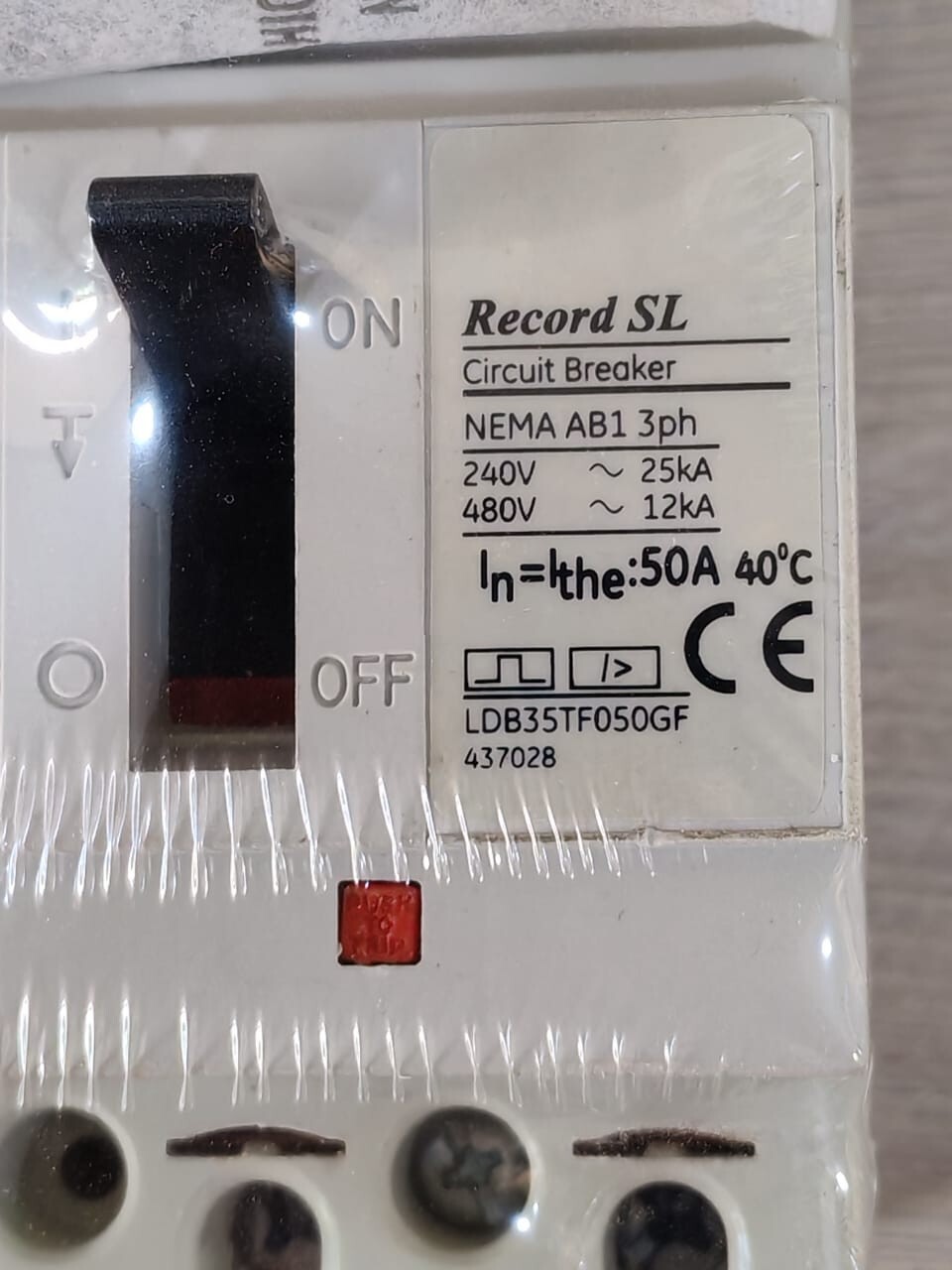 GE LDB35TF050GF GE LDB160 Record SL LDB35TF050GF Circuit Breaker 4