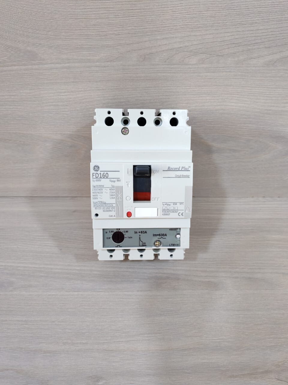 GE FDE36TC063EF GE FD160 Record Plus Circuit Breaker FDE36TC063EF 6