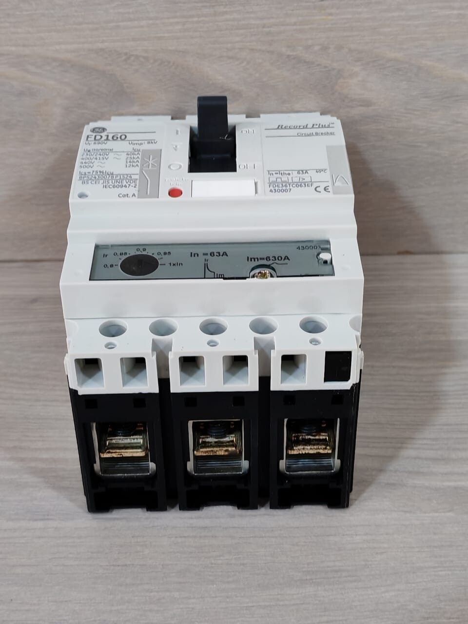 GE FDE36TC063EF GE FD160 Record Plus Circuit Breaker FDE36TC063EF 7