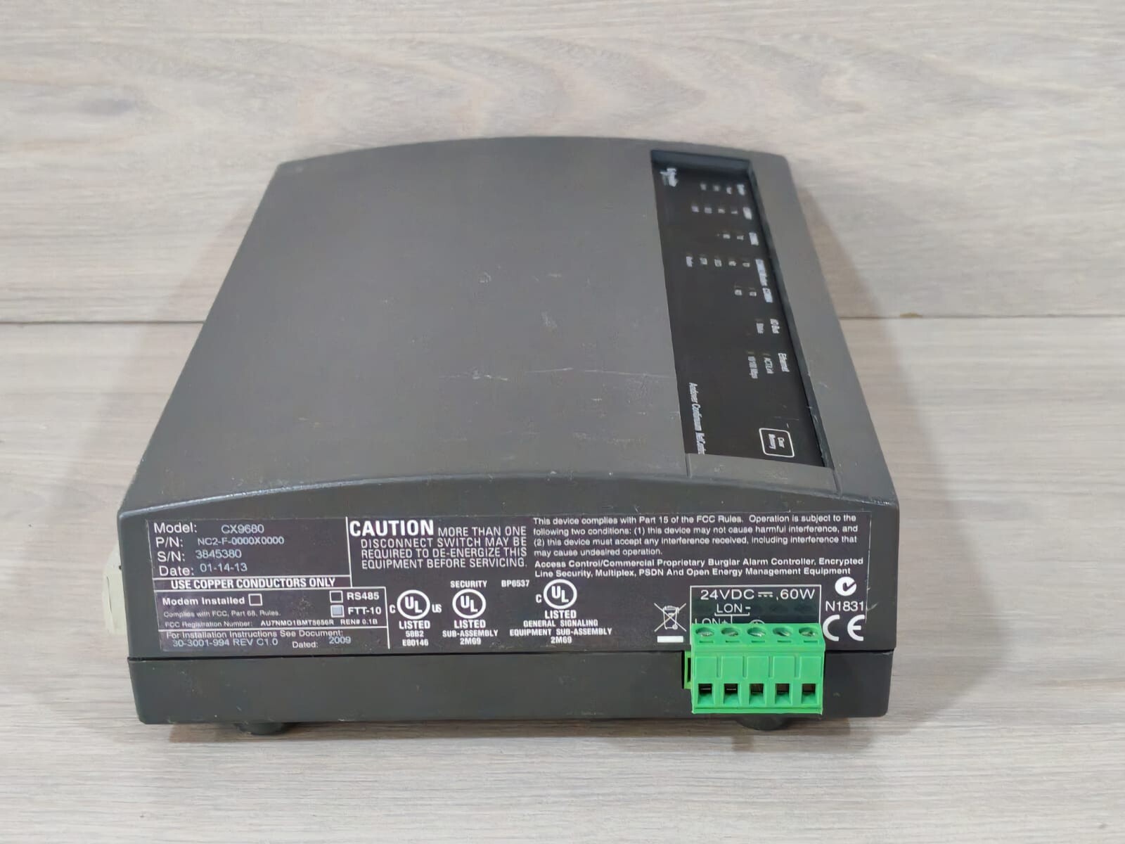 Schneider Electric NC2-F-0000X0000 SCHNEIDER ELECTRIC CX9680 ANDOVER CONTINUUM NETCONTROLLER II NC2-F-0000X0000 8
