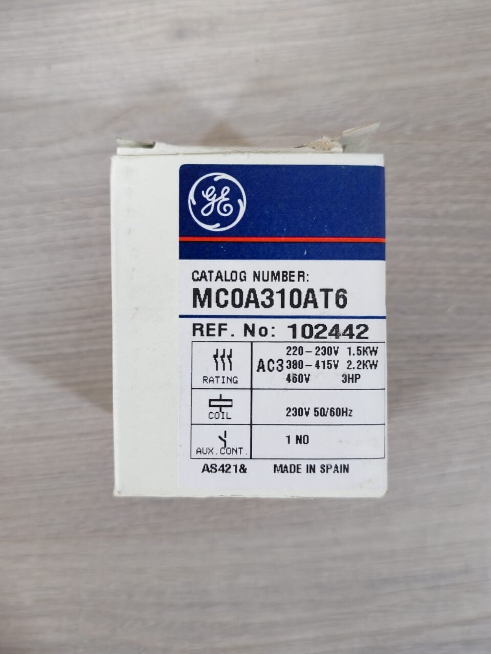 GE MC0A310AT6 General Electric MC0A310AT6 Contactor 102442 2