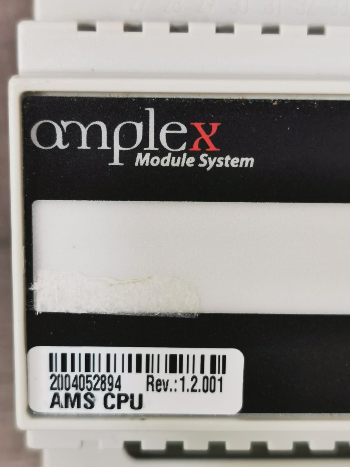 AMPLEX MODULE SYSTEM AMS CPU AMPLEX MODULE SYSTEM AMS CPU REV.1.2.001 AmsCPU-IO MODULE 2