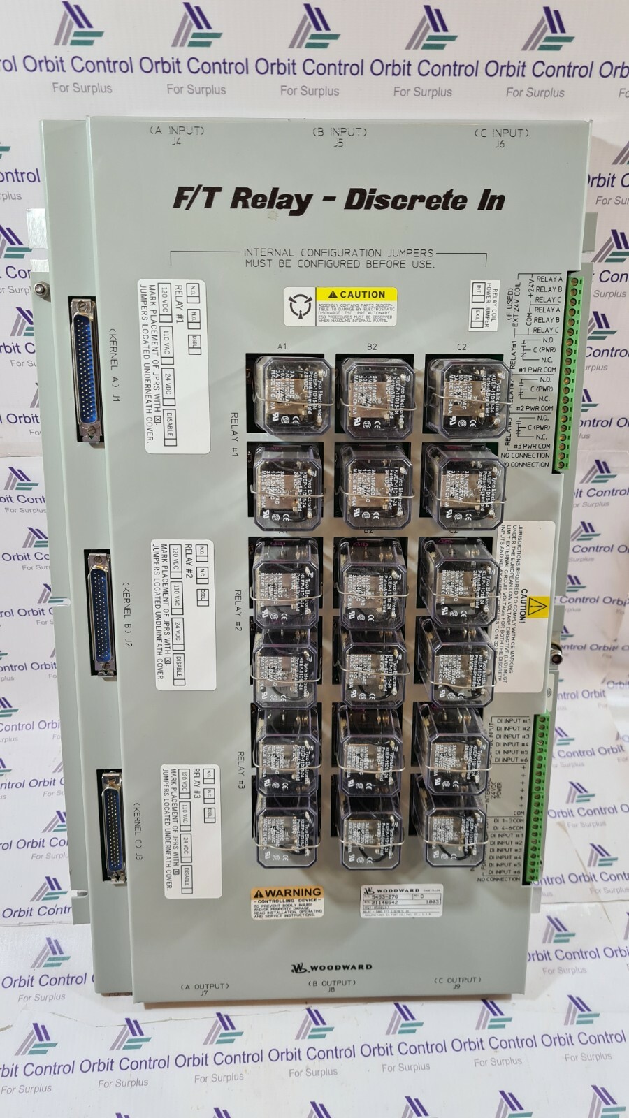 Woodward 5453-276 WOODWARD 5453-276 F/T Relay - Discrete In 3