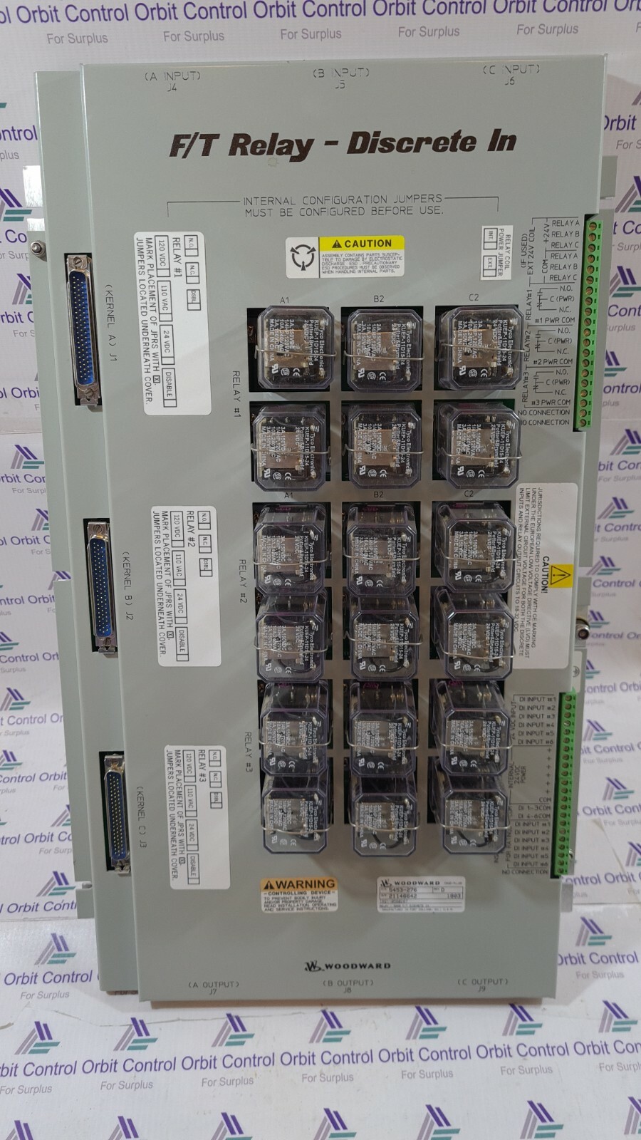 Woodward 5453-276 WOODWARD 5453-276 F/T Relay - Discrete In 4