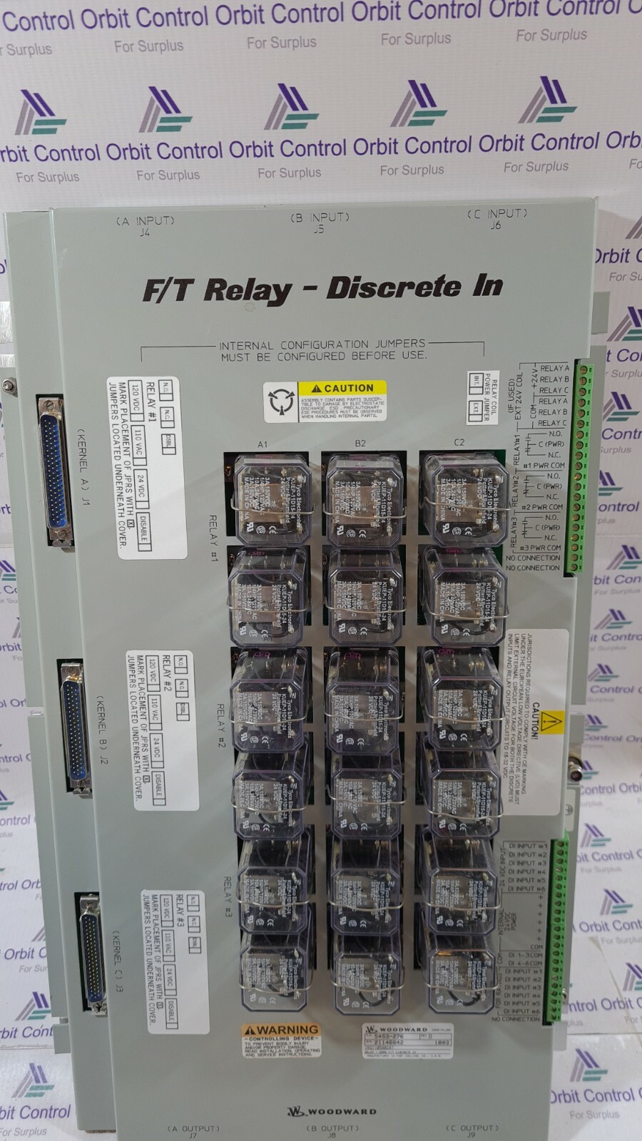 Woodward 5453-276 WOODWARD 5453-276 F/T Relay - Discrete In 8