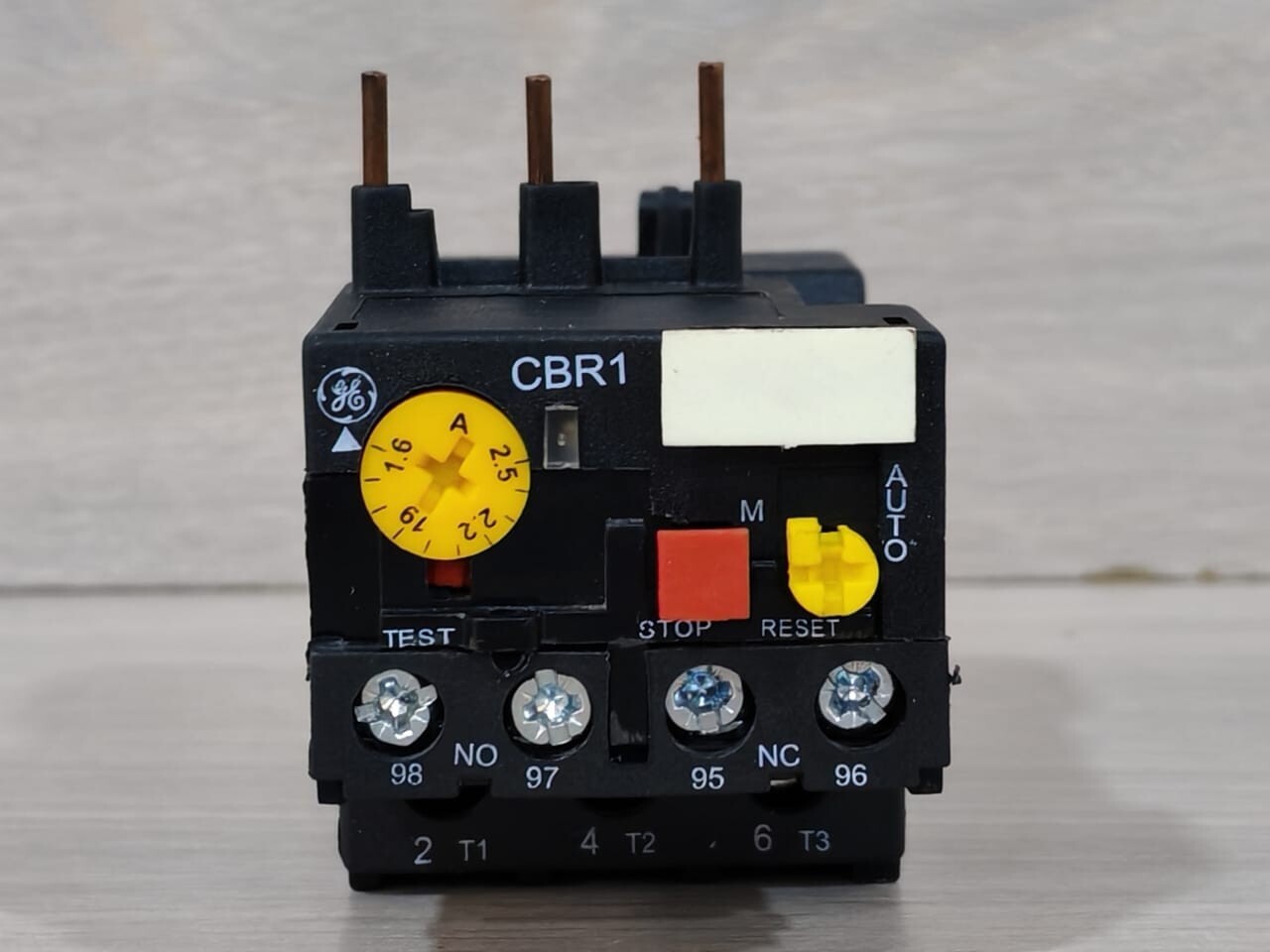 GE CBR1 2.5 GENERAL ELECTRIC CBR1 2.5 THERMAL OVERLOAD RELAY 2