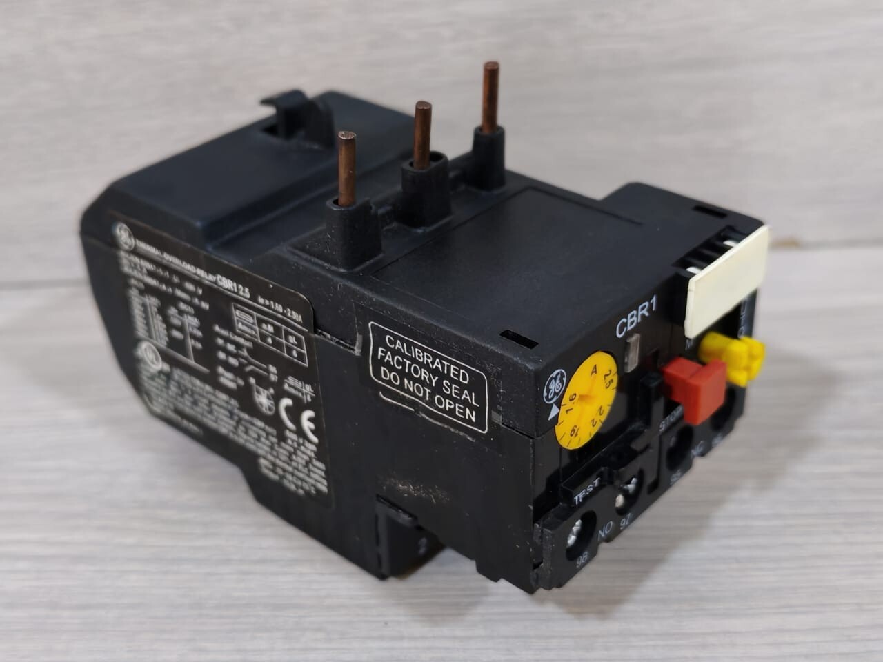 GE CBR1 2.5 GENERAL ELECTRIC CBR1 2.5 THERMAL OVERLOAD RELAY 10