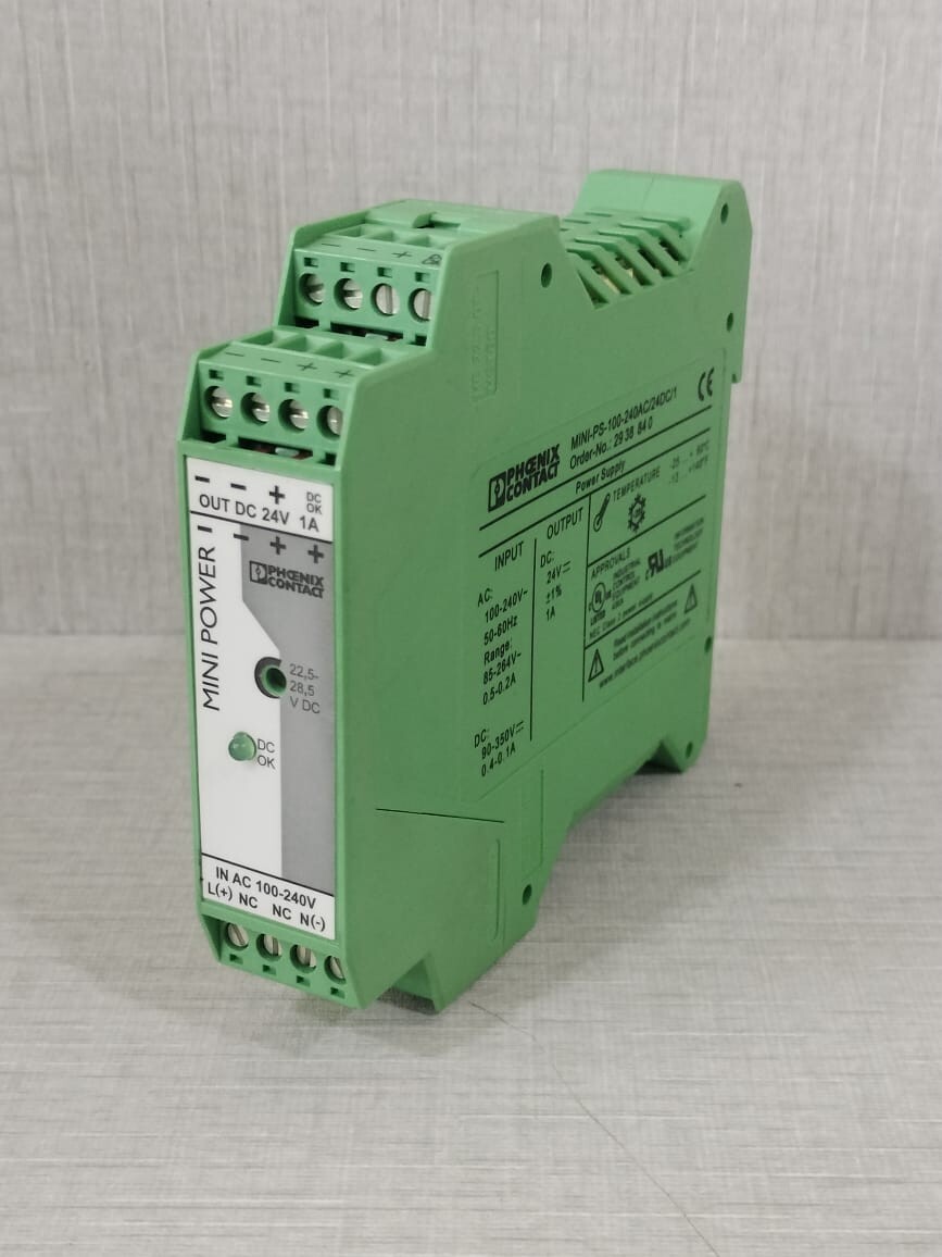Phoenix Contact MINI-PS-100-240AC/24DC/1 PHOENIX CONTACT MINI-PS-100-240AC/24DC/1 2938840 POWER SUPPLY 4