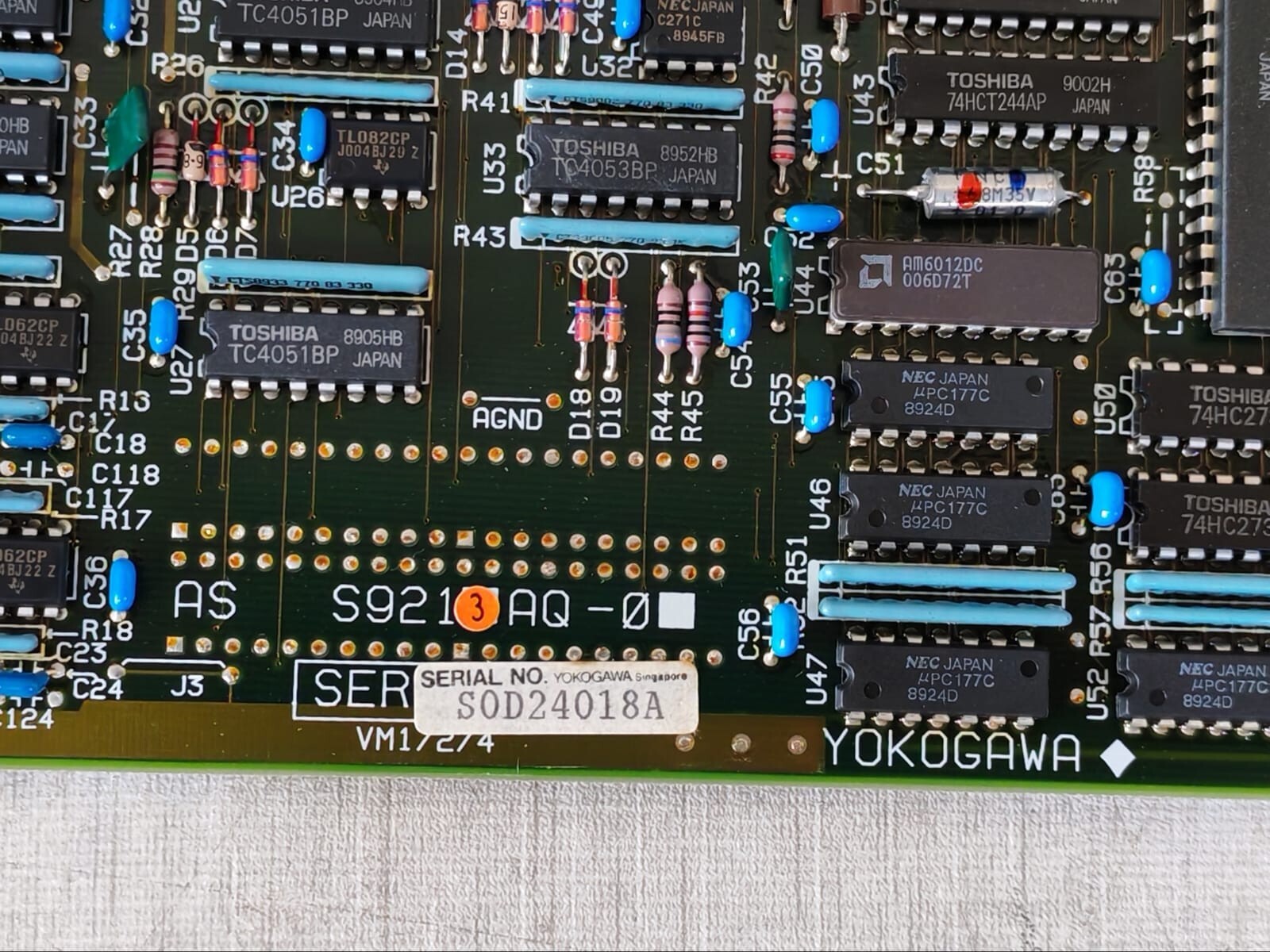Yokogawa VM4*D / S9213AQ-0 VM4 Yokogawa VM4*D Multipoint Analog Input PCB Card S9213AQ-0 NO Original Box 4