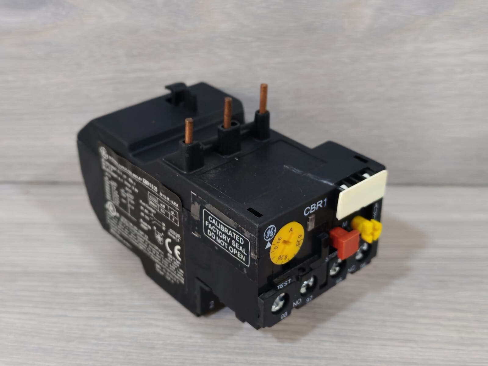 GE 0.25 GENERAL ELECTRIC CBR1 0.25 THERMAL OVERLOAD RELAY 9