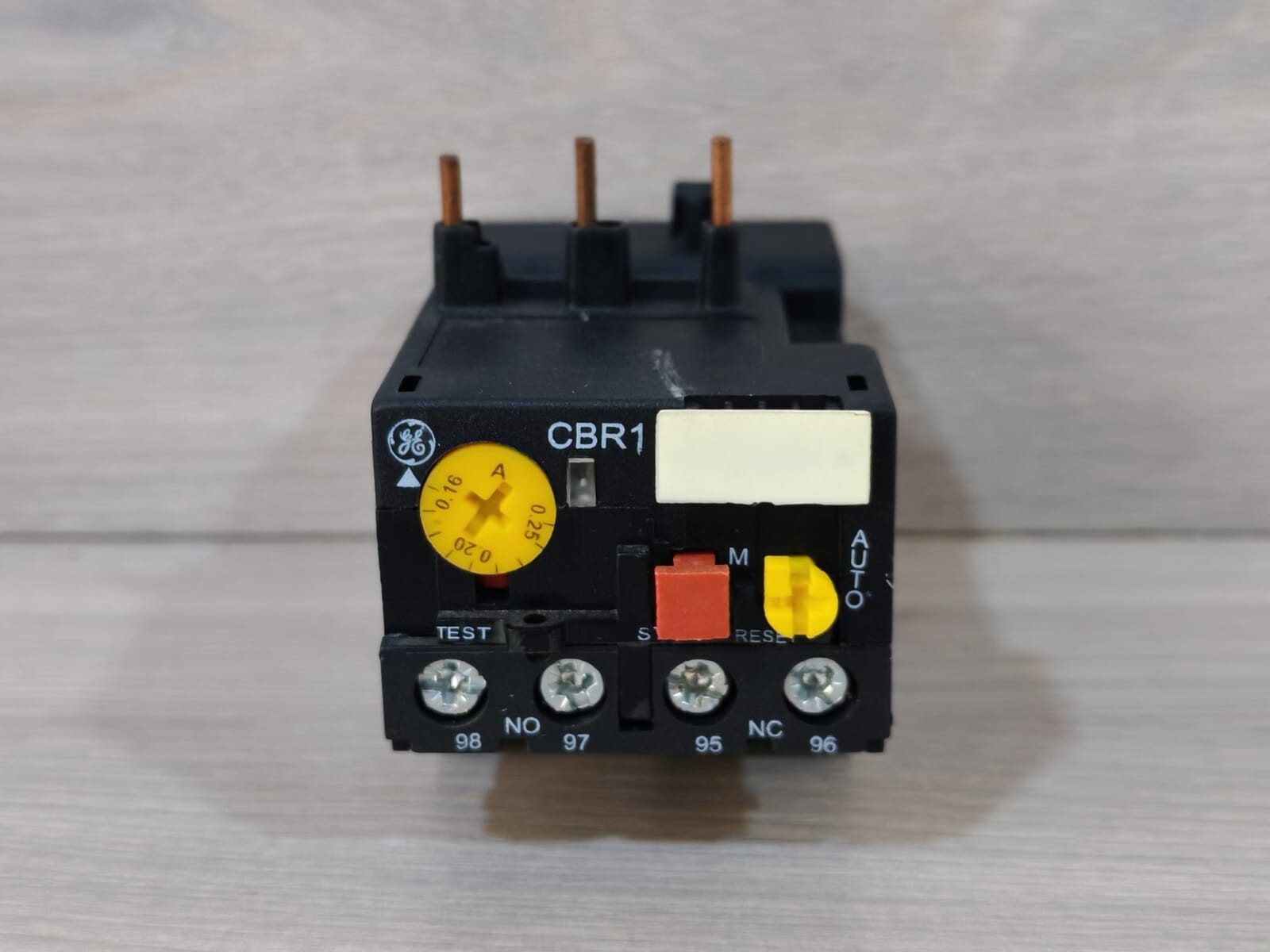 GENERAL ELECTRIC CBR1 0.25 THERMAL OVERLOAD RELAY