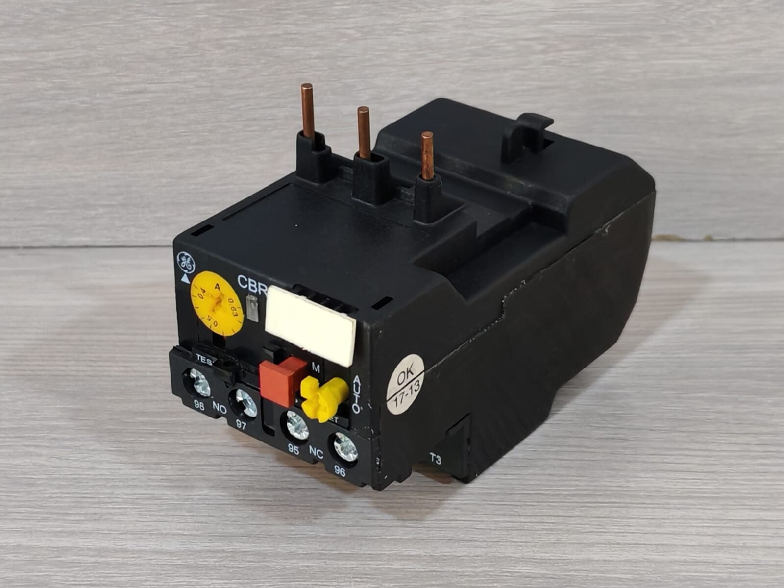 GE 0.63 GENERAL ELECTRIC CBR1 0.63 THERMAL OVERLOAD RELAY 9