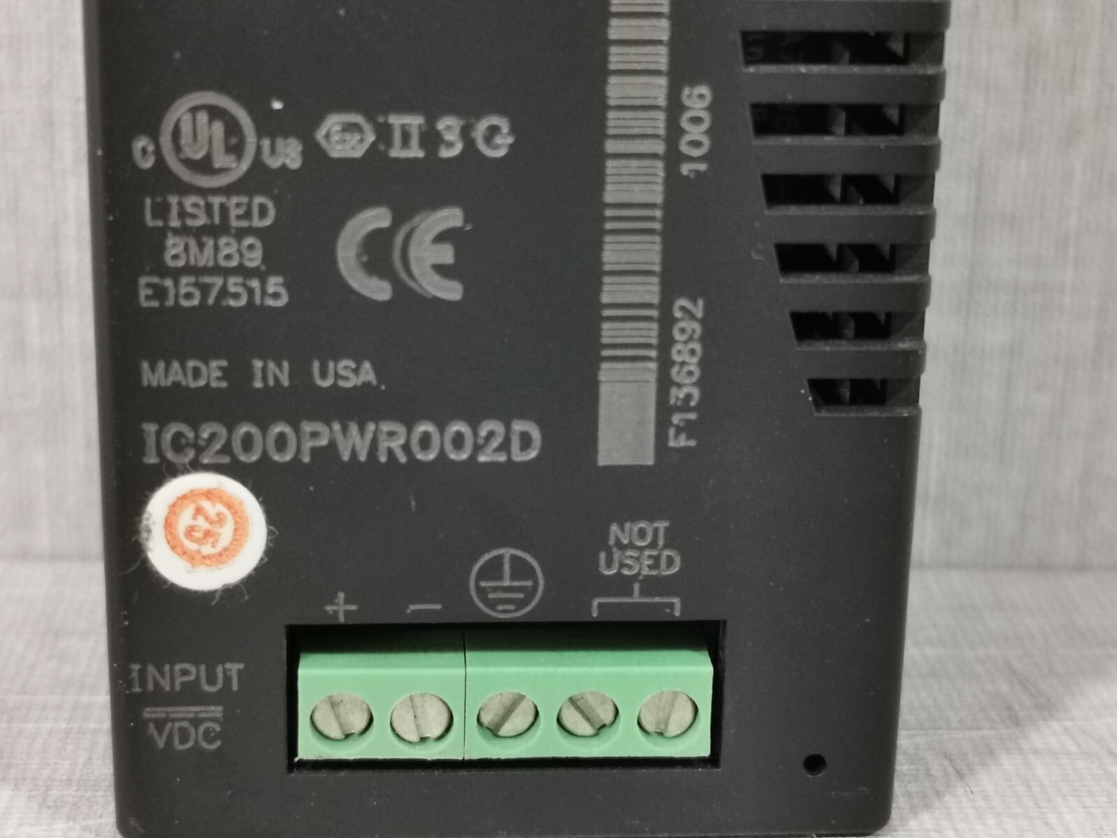 GE IC200PWR002D GE Fanuc VersaMax IC200PWR002D Power Supply 3