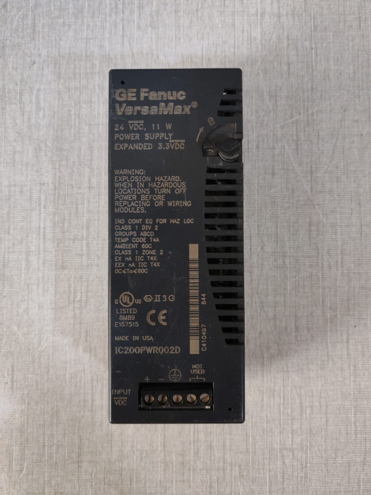 GE IC200PWR002D GE Fanuc VersaMax IC200PWR002D Power Supply 10