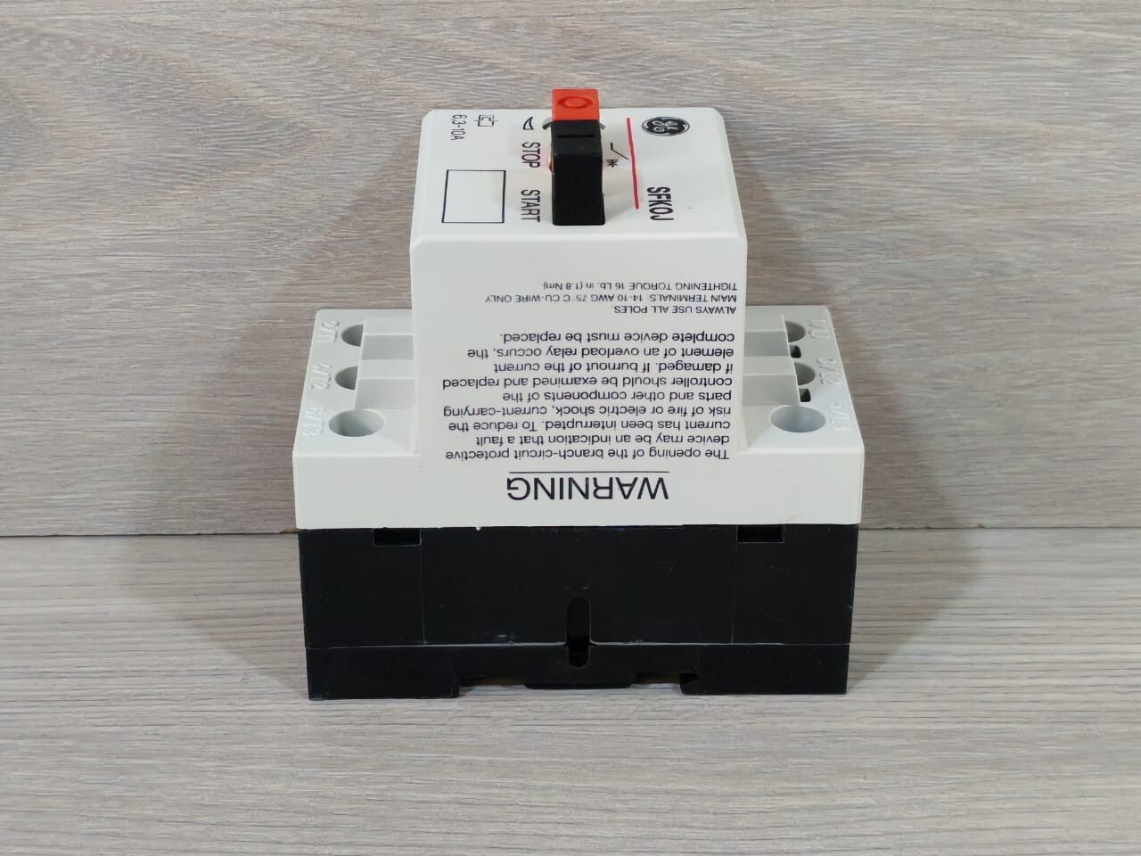 GE 120010 GE SFKOJ Manual Motor Starter 120010 5