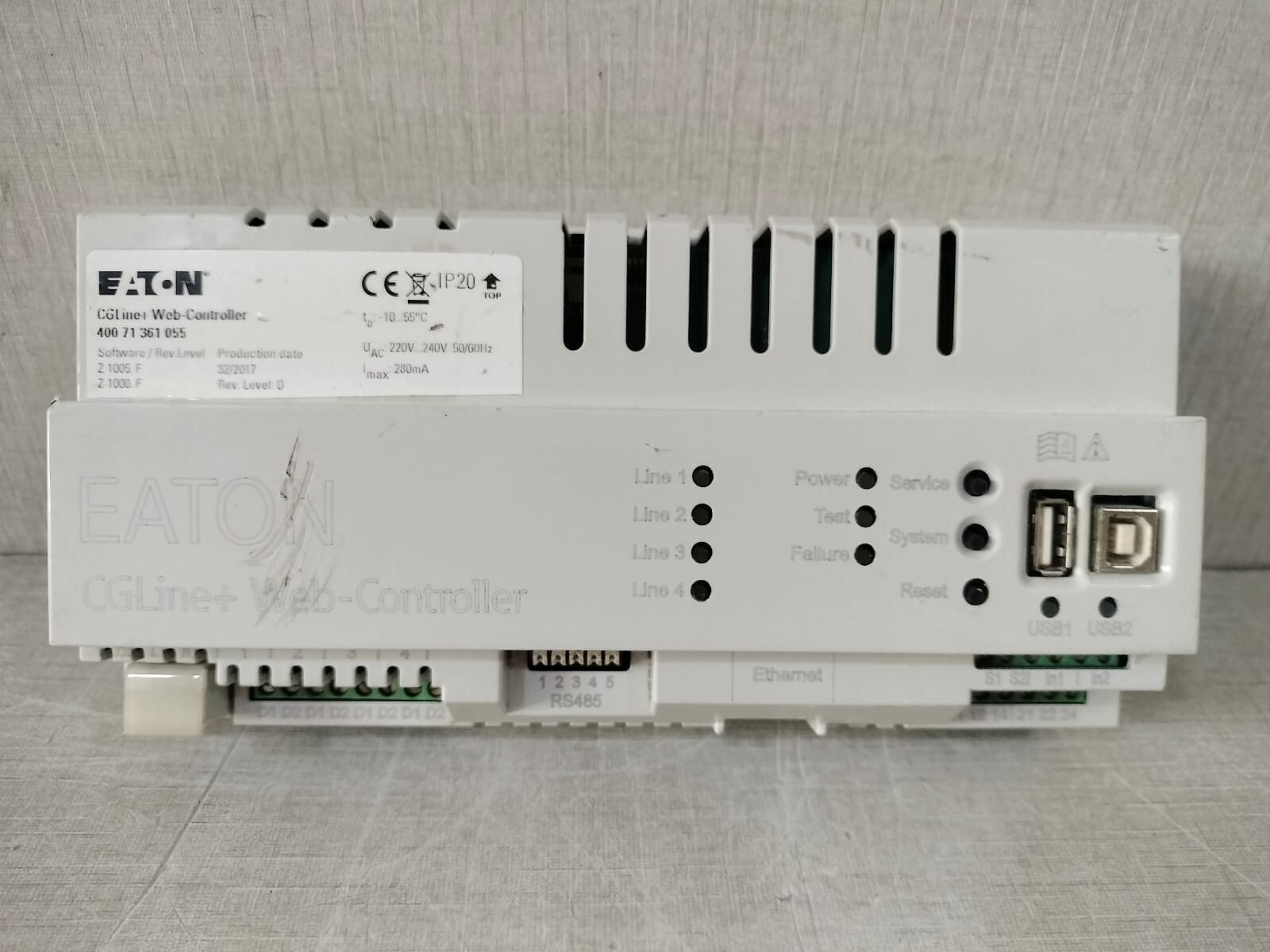 Eaton Z1005.F EATON CGLine+Web-Controller 400 71 361 050 Software Rev,Level D Z1005.F /Z1000.F 3