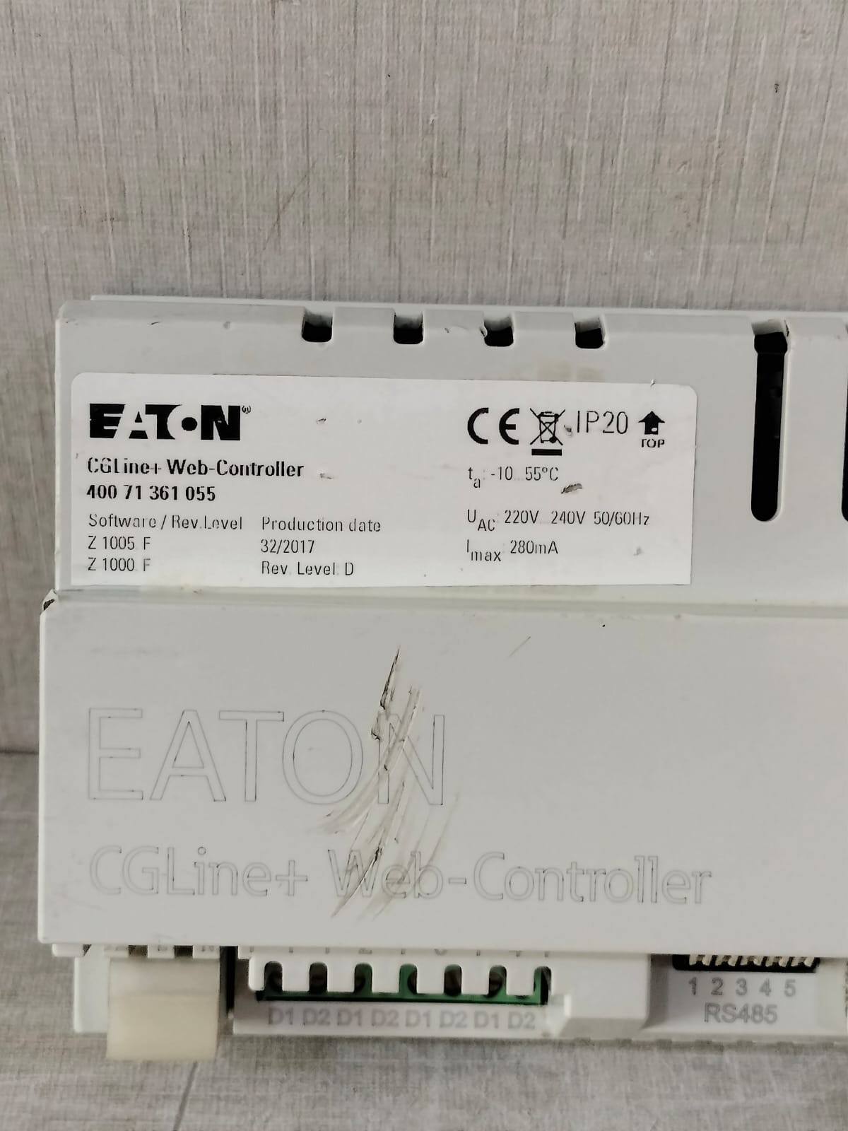 Eaton Z1005.F EATON CGLine+Web-Controller 400 71 361 050 Software Rev,Level D Z1005.F /Z1000.F 4