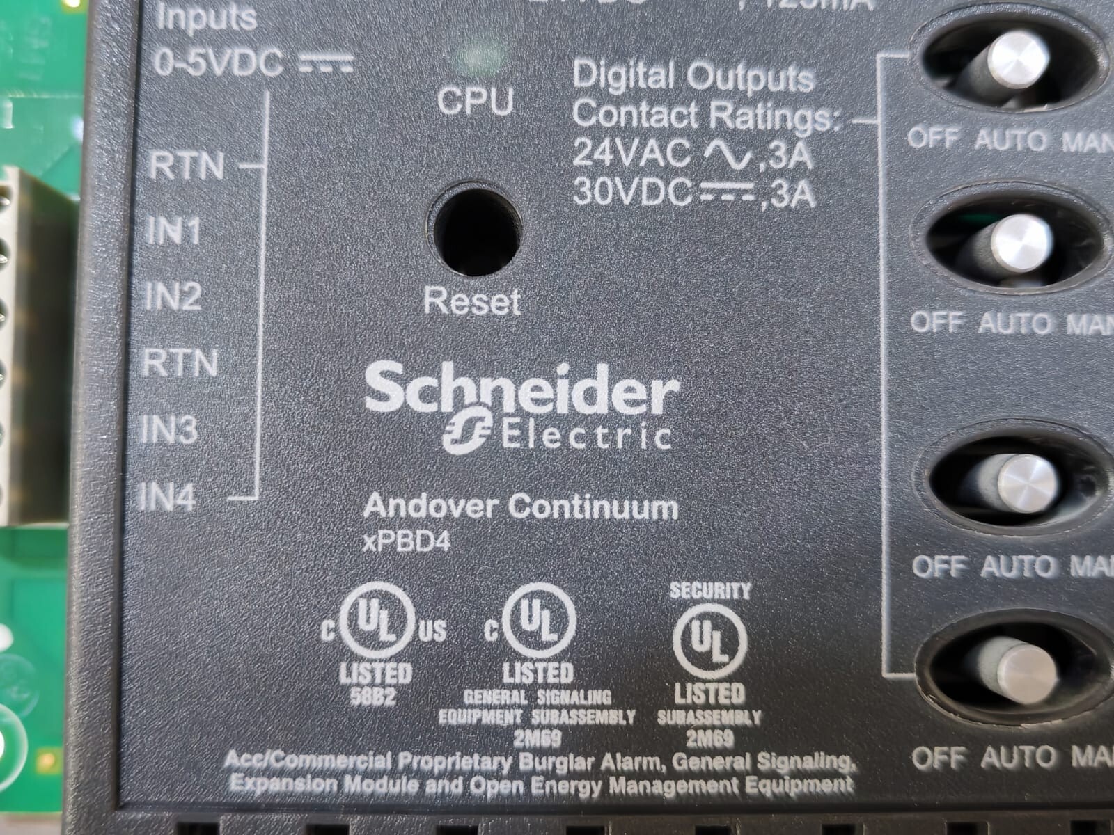 Schneider Electric D.1 SCHNEIDER ELECTRIC xPBD4 ANDOVER CONTINUUM EXPANSION MODULE REV D.1 3