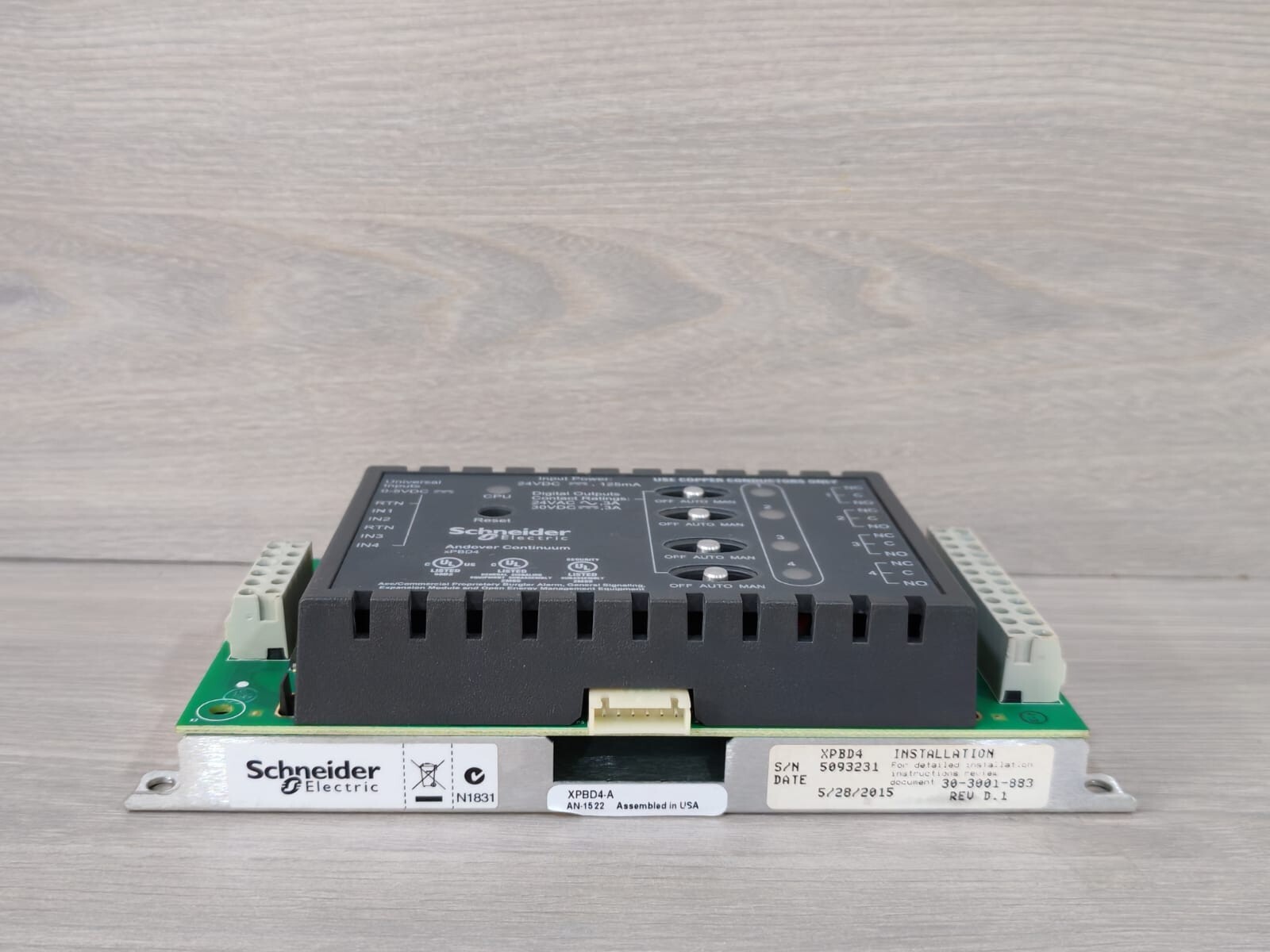 Schneider Electric D.1 SCHNEIDER ELECTRIC xPBD4 ANDOVER CONTINUUM EXPANSION MODULE REV D.1 6
