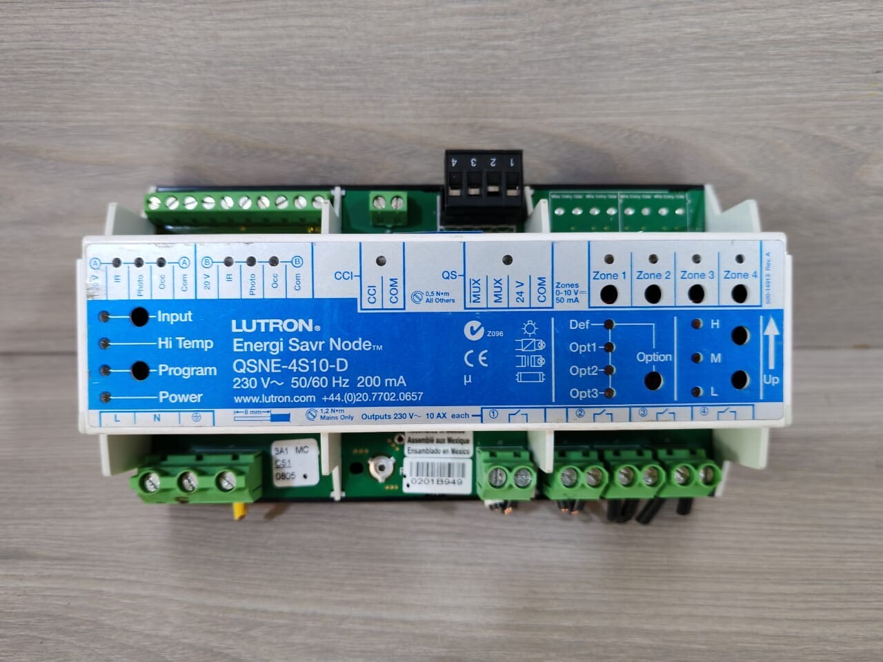 Lutron QSNE-4S10-D LUTRON QSNE-4S10-D Energi Savr Node Controller - POWER SUPPLY ONLY 2