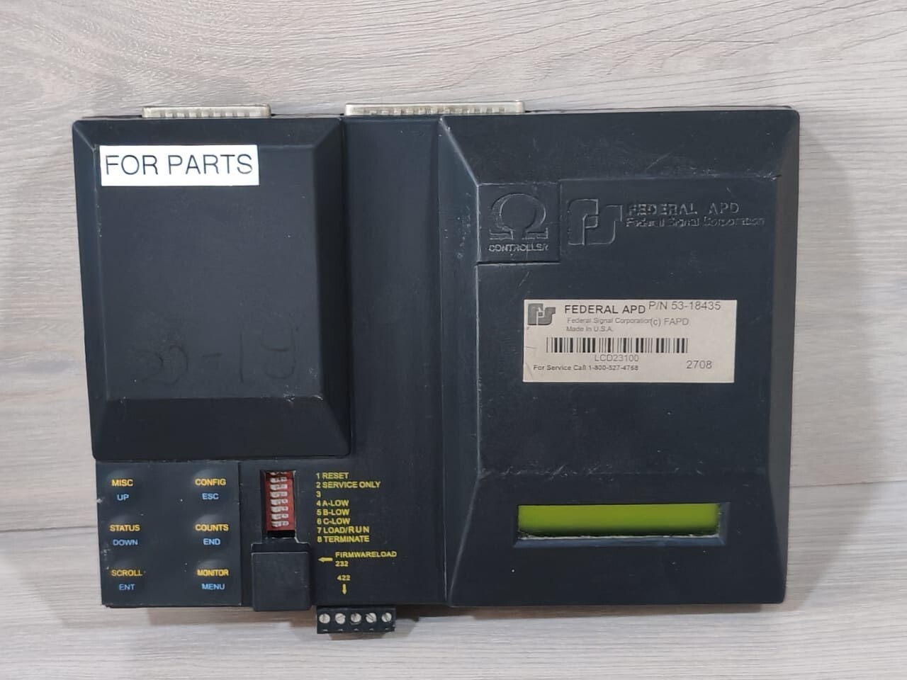 FEDERAL APD 53-18435 FEDERAL APD OMEGA LCD CONTROLLER P/N:53-18435- / 3