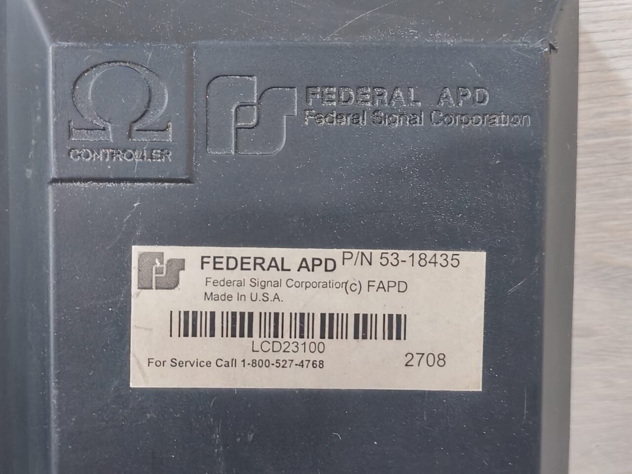 FEDERAL APD 53-18435 FEDERAL APD OMEGA LCD CONTROLLER P/N:53-18435- / 4