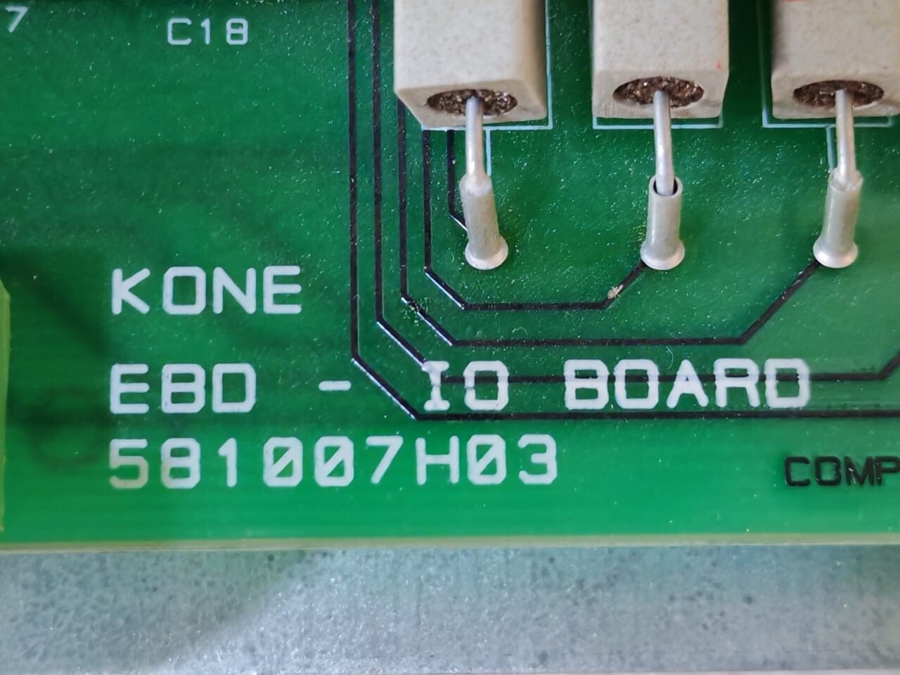 KONE 580997H02 & 581007H03 KONE ELEVATOR 580997H02 EBD CONTROL BOARD & 581007H03 EBD-IO BOARD 3