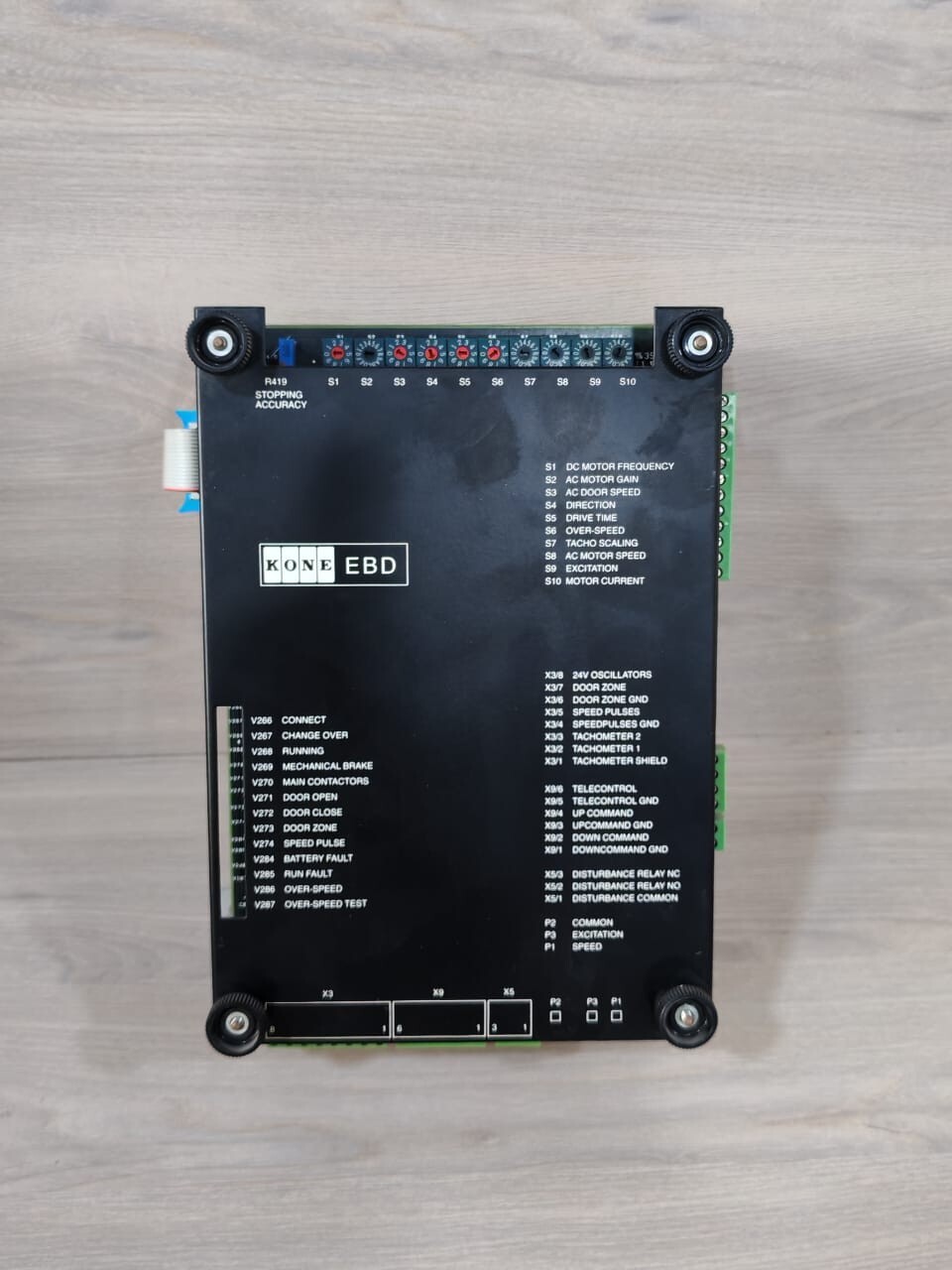 KONE ELEVATOR 580997H02 EBD CONTROL BOARD & 581007H03 EBD-IO BOARD