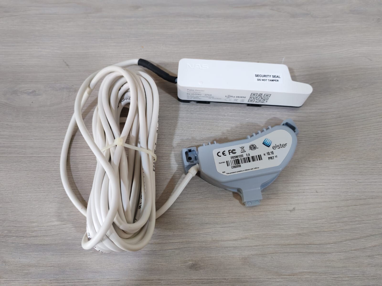 NAS UM3080A ELSTER 2925M1222 2.8 PR7 V2 COMMERCIAL WATER METER PULSE OUTPUT W/ NAS UM3080A 2