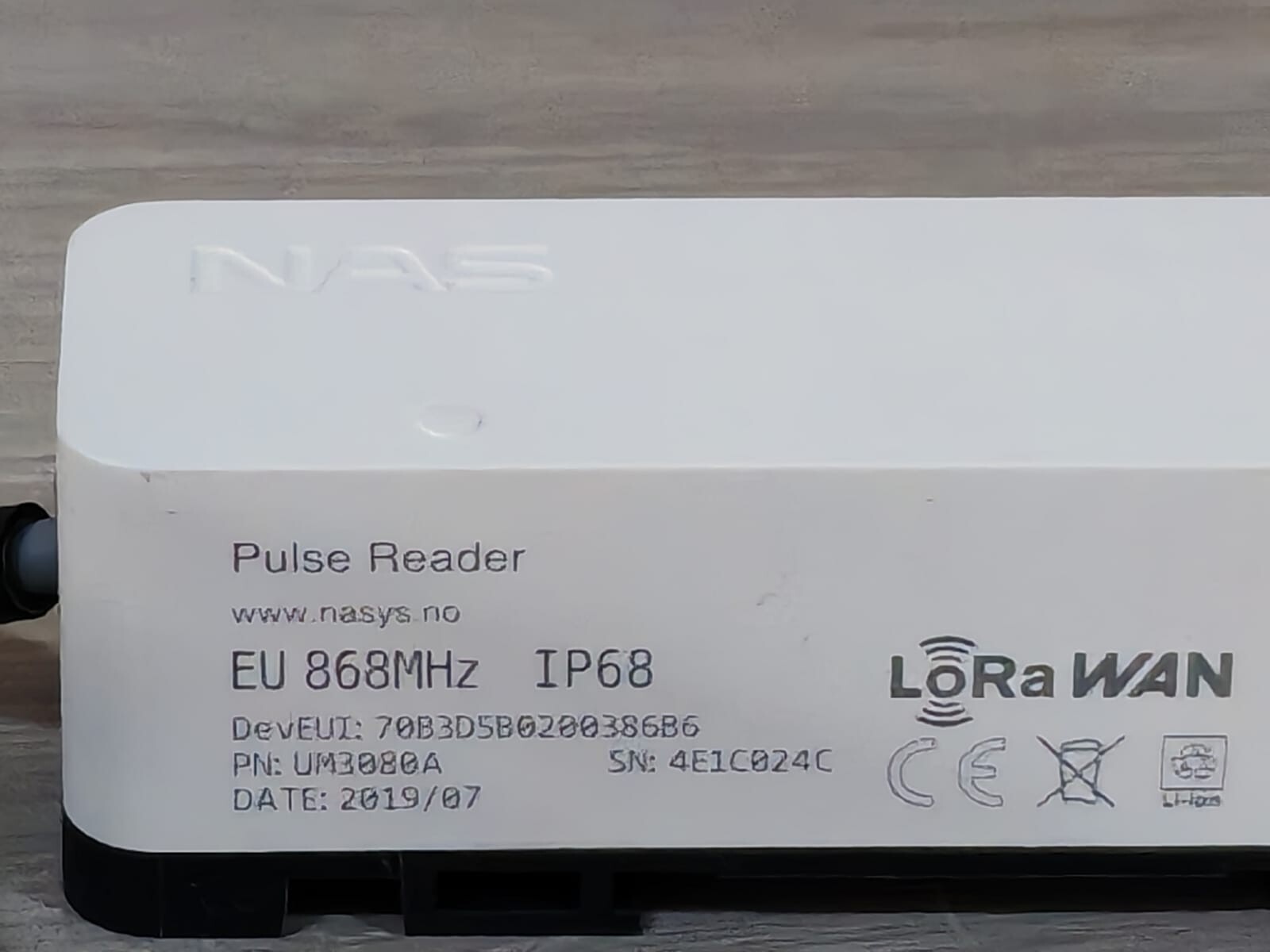 NAS UM3080A ELSTER 2925M1222 2.8 PR7 V2 COMMERCIAL WATER METER PULSE OUTPUT W/ NAS UM3080A 4
