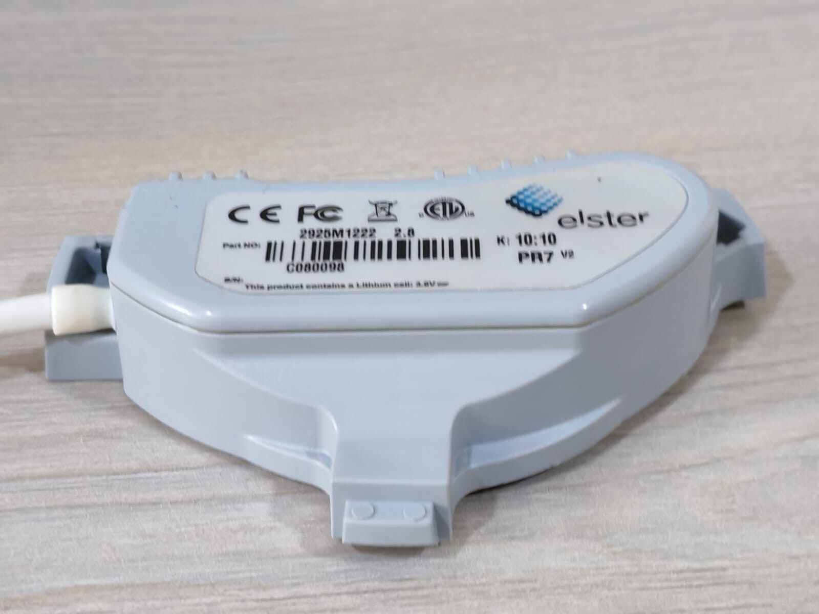 NAS UM3080A ELSTER 2925M1222 2.8 PR7 V2 COMMERCIAL WATER METER PULSE OUTPUT W/ NAS UM3080A 9