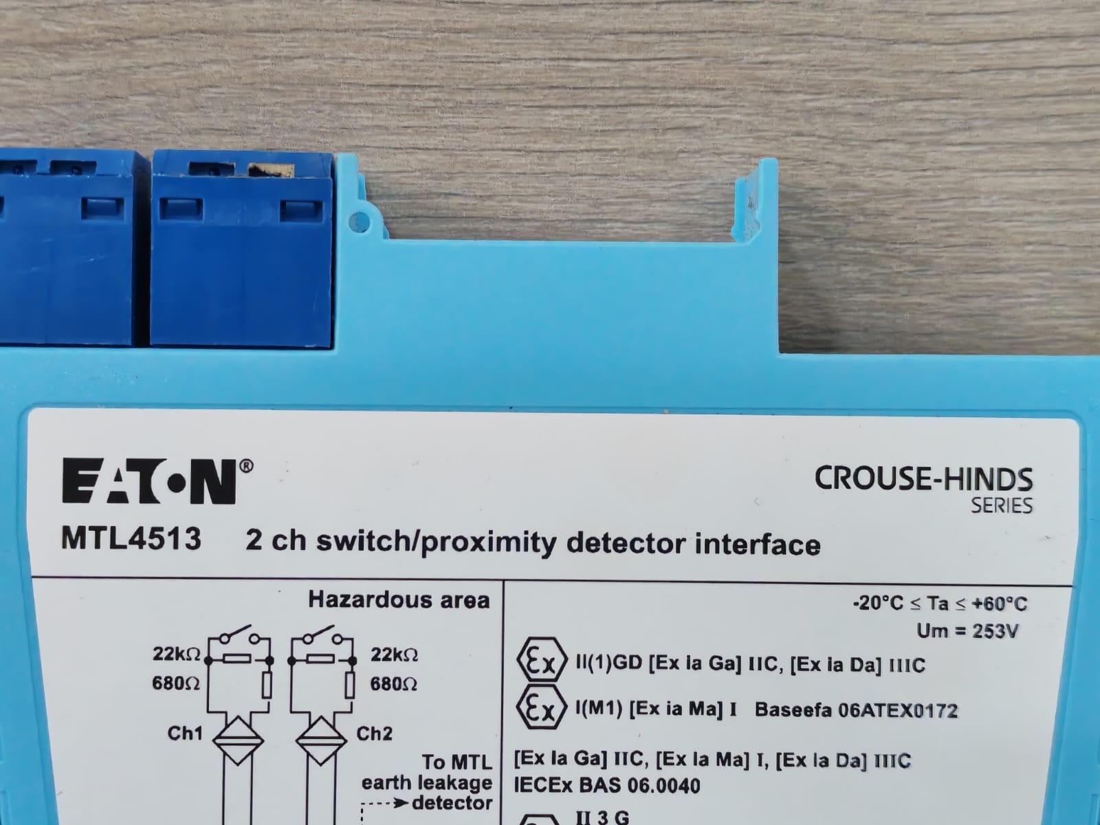 Eaton MTL4513 EATON MTL4513 2-CH SWITCH/PROXIMITY DETECTOR INTERFACE 2