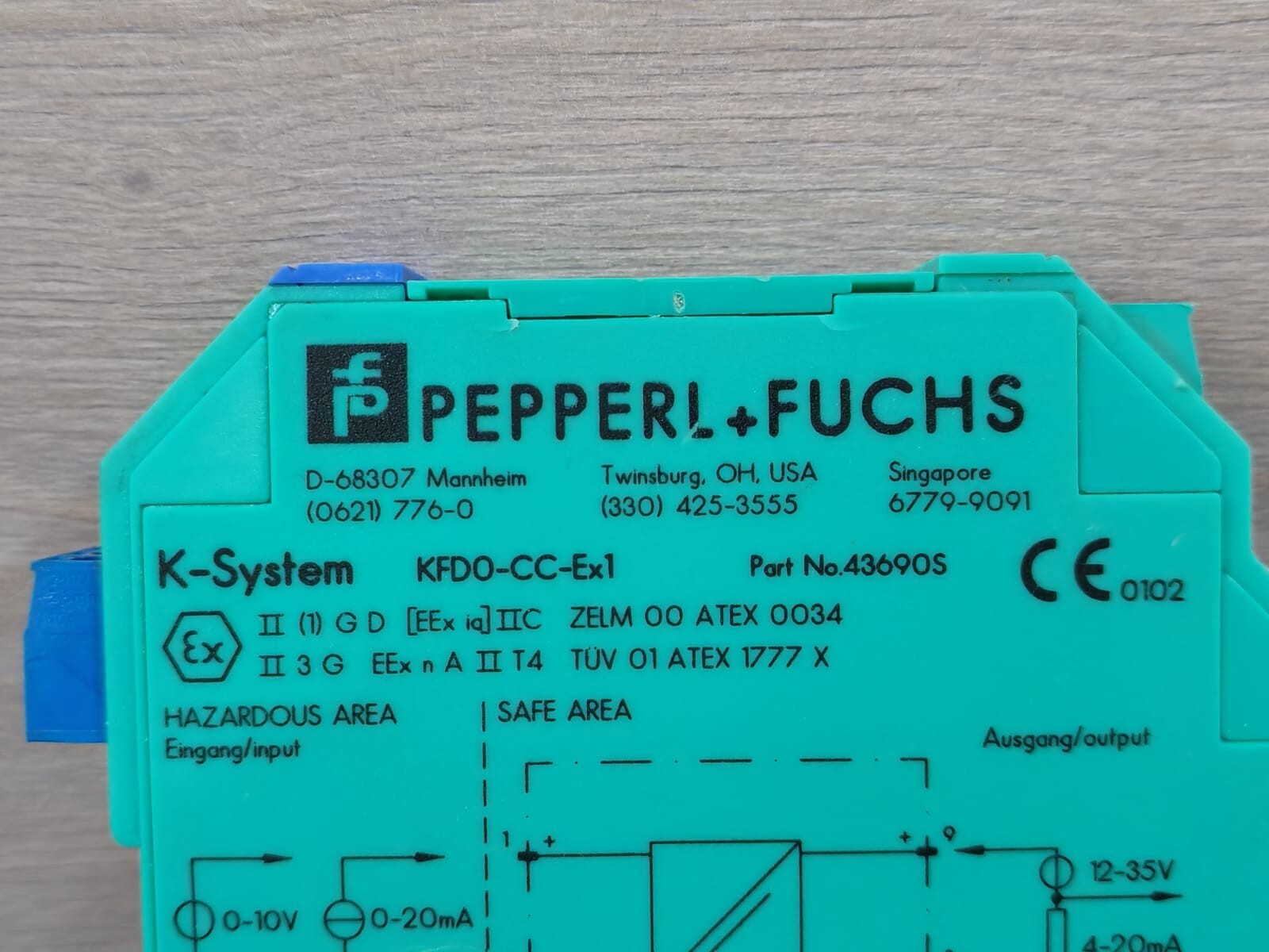 Pepperl 43690S PEPPERL+FUCHS KFD0-CC-EX1 CURRENT/VOLTAGE CONVERTER 43690S- WITH DENTS 2