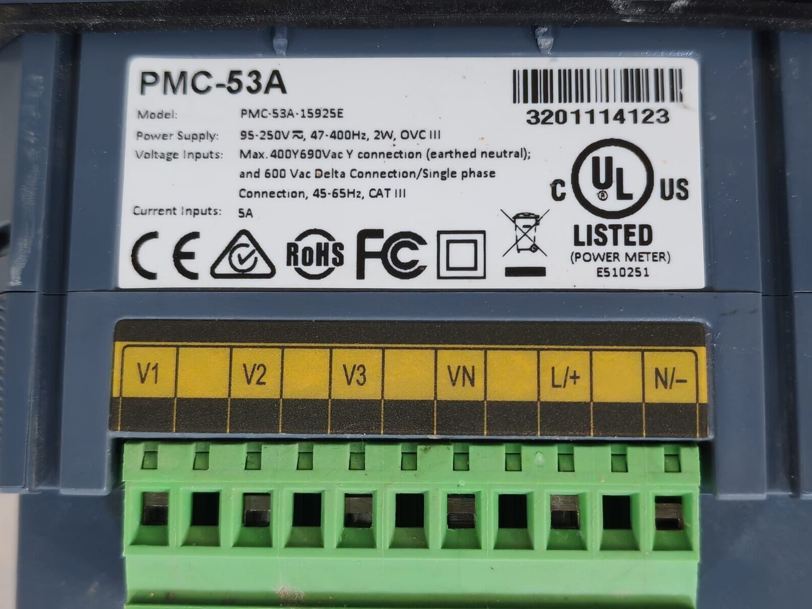 CET PMC-53A-15925E CET PMC-53A INTELLIGENT MULTIFUNCTION METER PMC-53A-15925E 7
