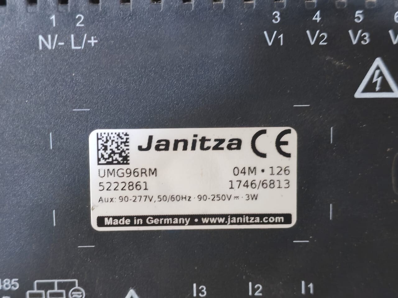 JANITZA UMG-96 JANITZA UMG 96 RM POWER ANALYSER 4