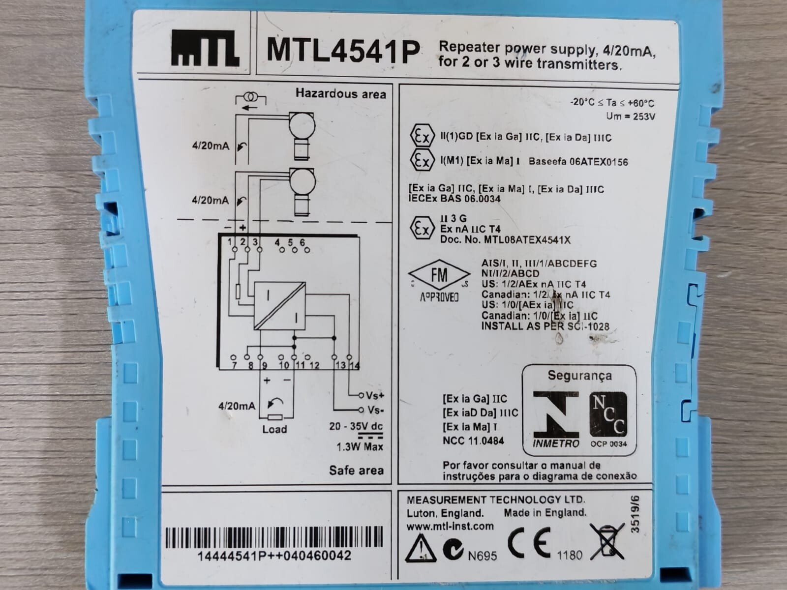 MTL MTL4541P MTL4541P Repester Power Supply 3