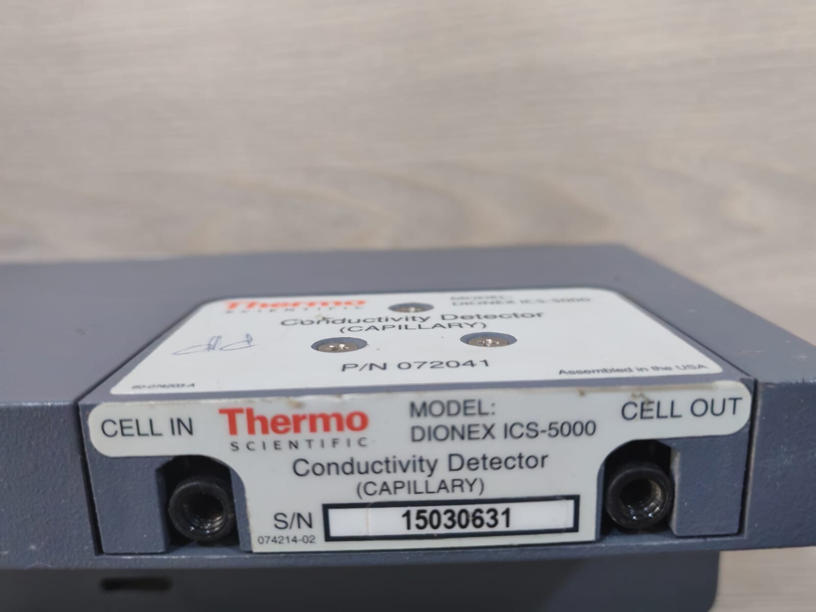 Unbranded 072041 ICS-5000 CONDUCTIVITY DETECTOR 072041 2