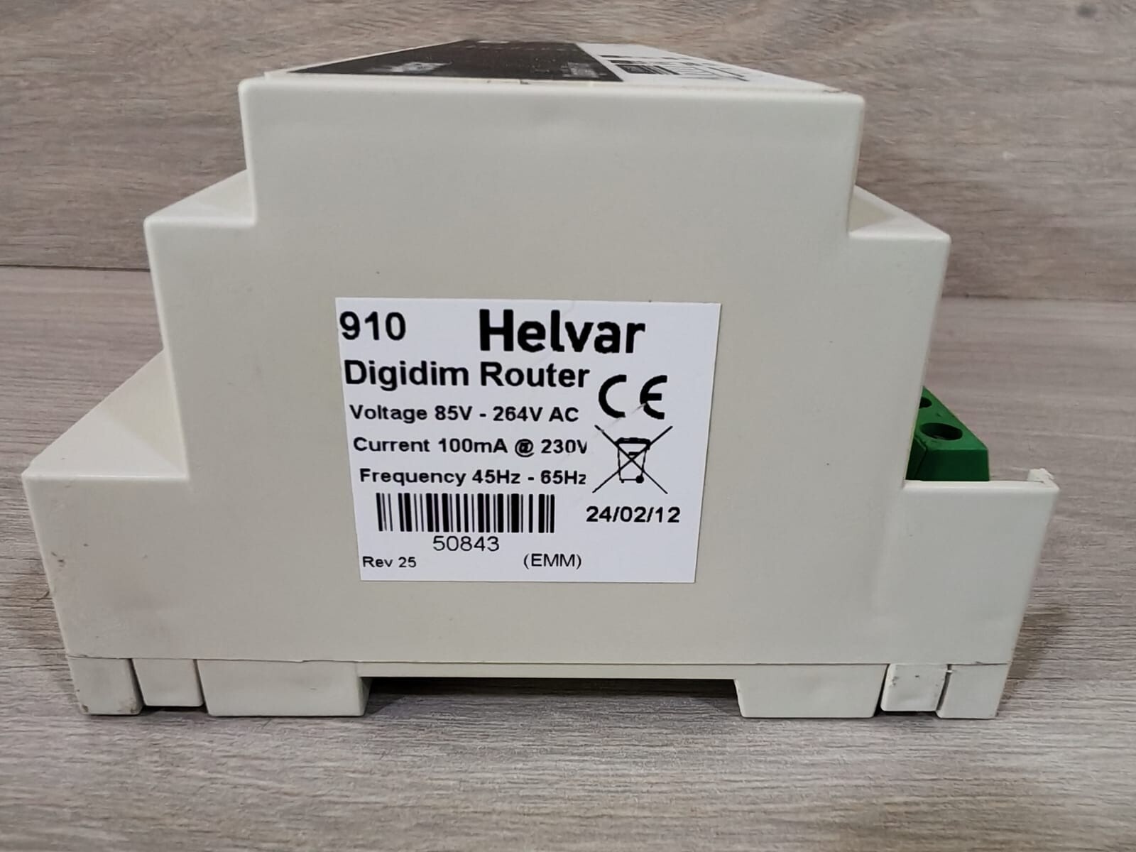 HELVAR HELVAR 910 HELVAR 910 DIGIDIM ROUTER REV.25 85V-264VAC 6
