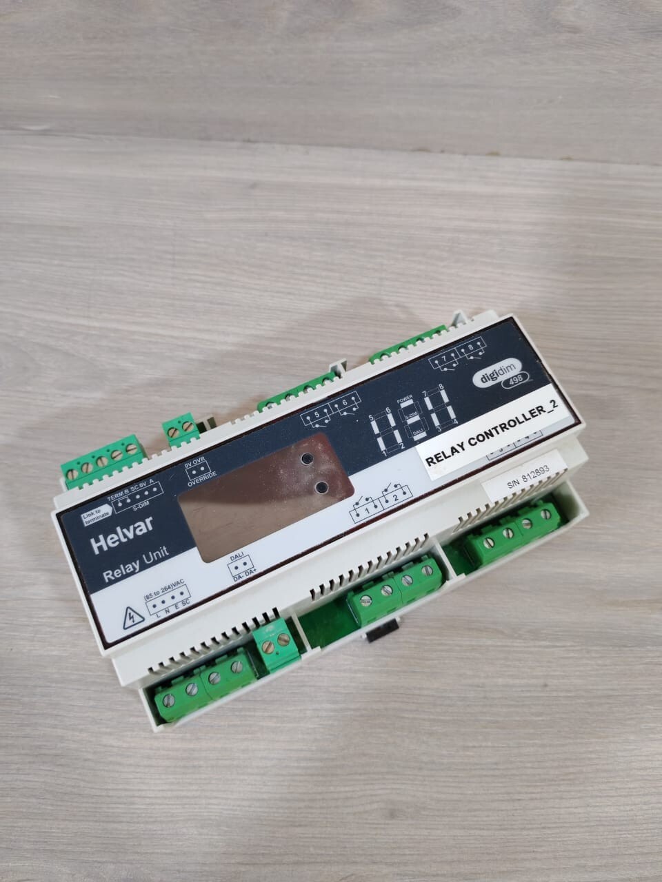 HELVAR HELVAR 498 HELVAR 498 S/W V1.60 REV.6 128A RMS 85-264VAC DIGIDIM RELAY UNIT 4