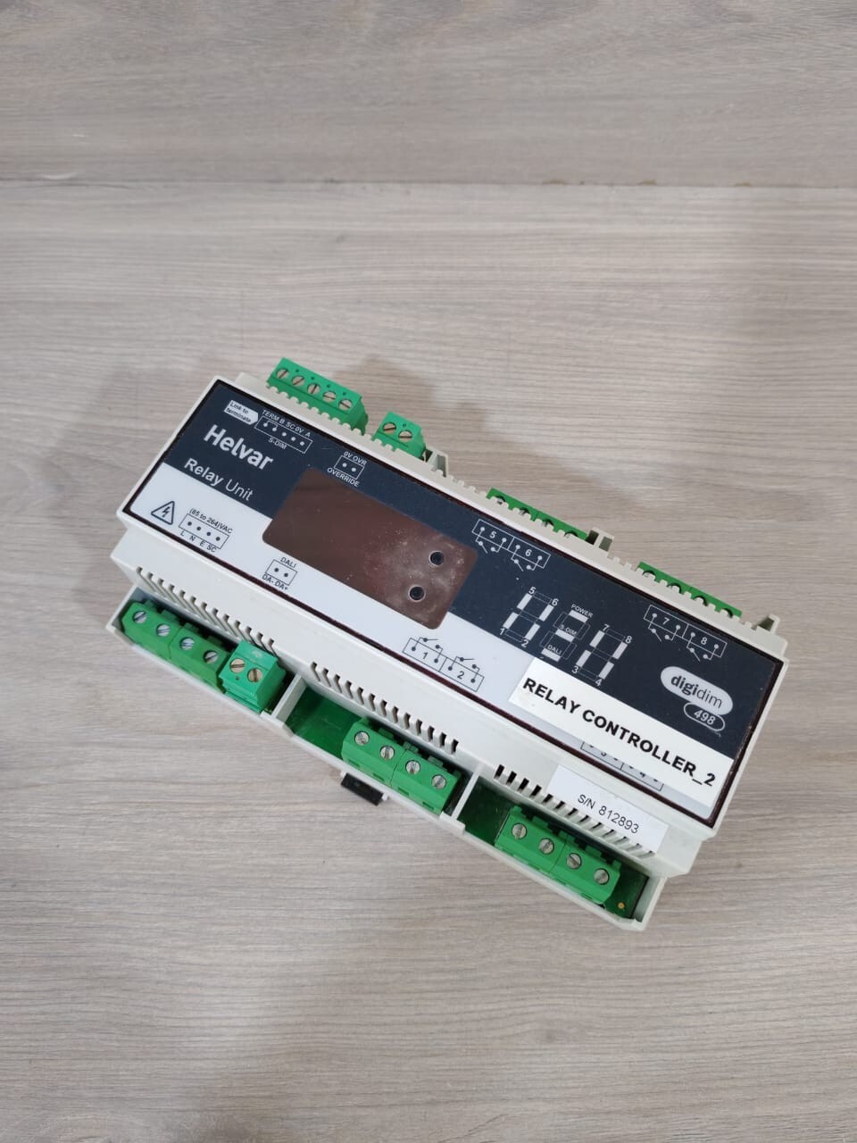 HELVAR HELVAR 498 HELVAR 498 S/W V1.60 REV.6 128A RMS 85-264VAC DIGIDIM RELAY UNIT 5