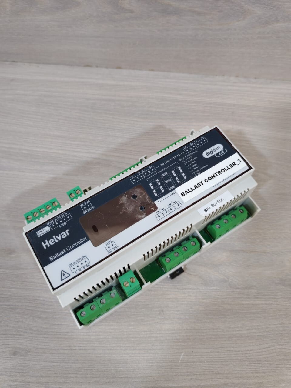 HELVAR HELVAR 474 HELVAR DIGIDIM 474 BALLAST CONTROLLER S/W V1.60 REV 7 85-264VAC 4