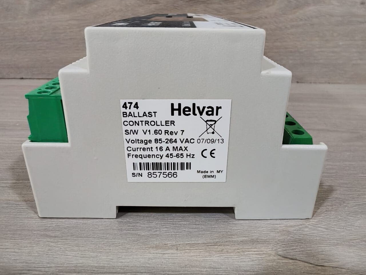 HELVAR HELVAR 474 HELVAR DIGIDIM 474 BALLAST CONTROLLER S/W V1.60 REV 7 85-264VAC 8