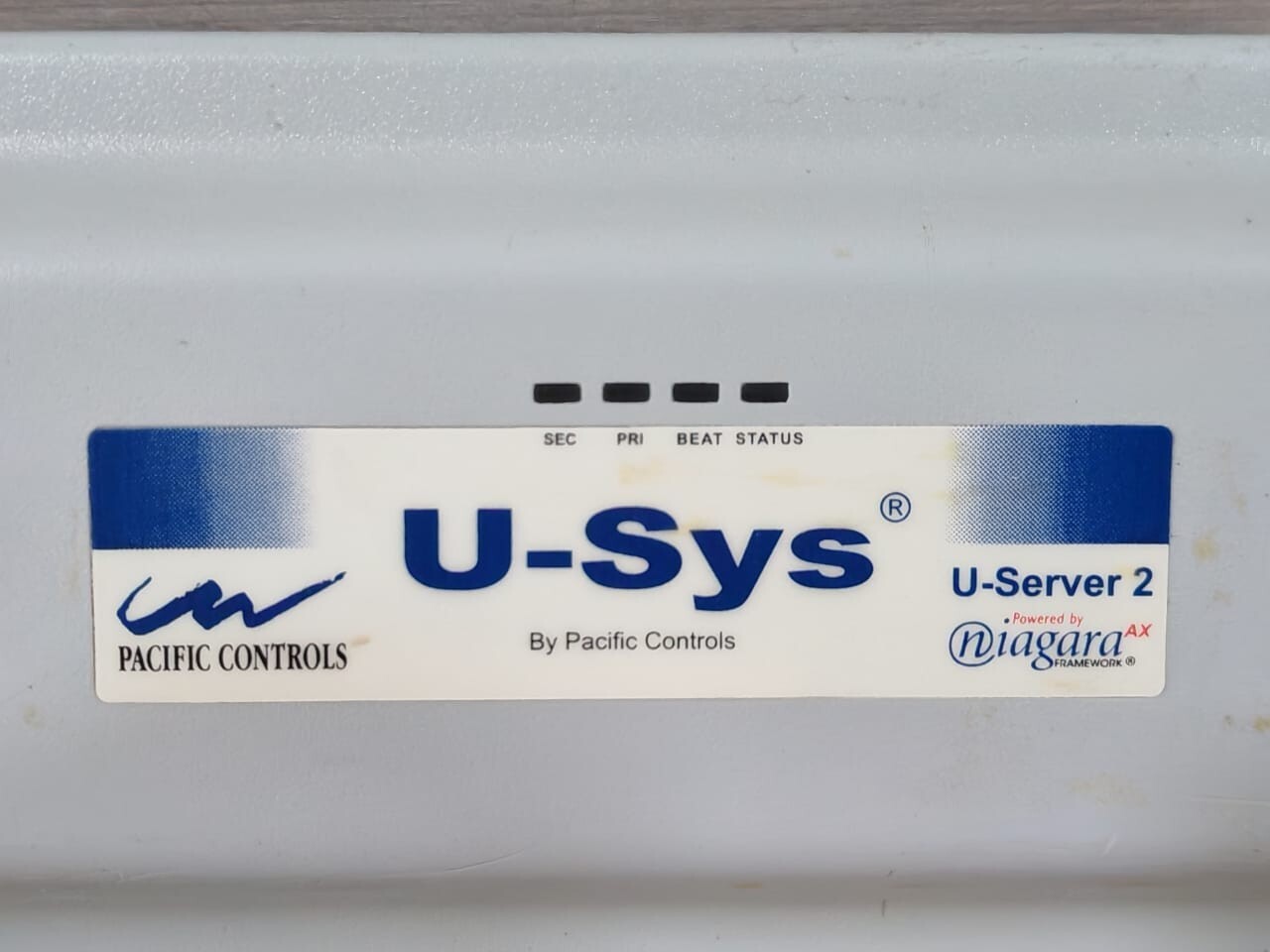 Pacific U-SyS U-SyS U SERVER 2 BY PACIFIC CONTROLS 2