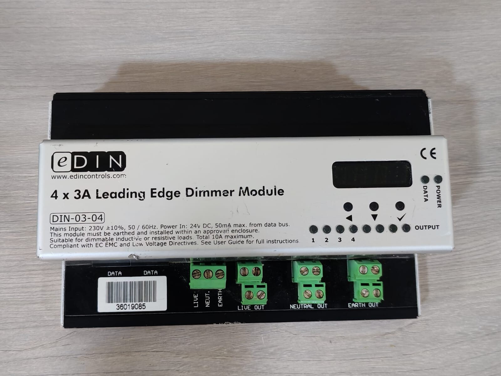 eDIN DIN-03-04 | 4 X 3A LEADING EDGE DIMMER MODULE 2