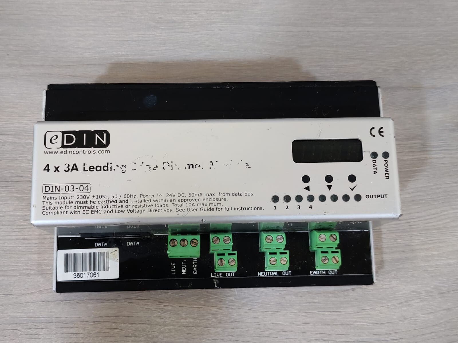 eDIN DIN-03-04 | 4 X 3A LEADING EDGE DIMMER MODULE 6