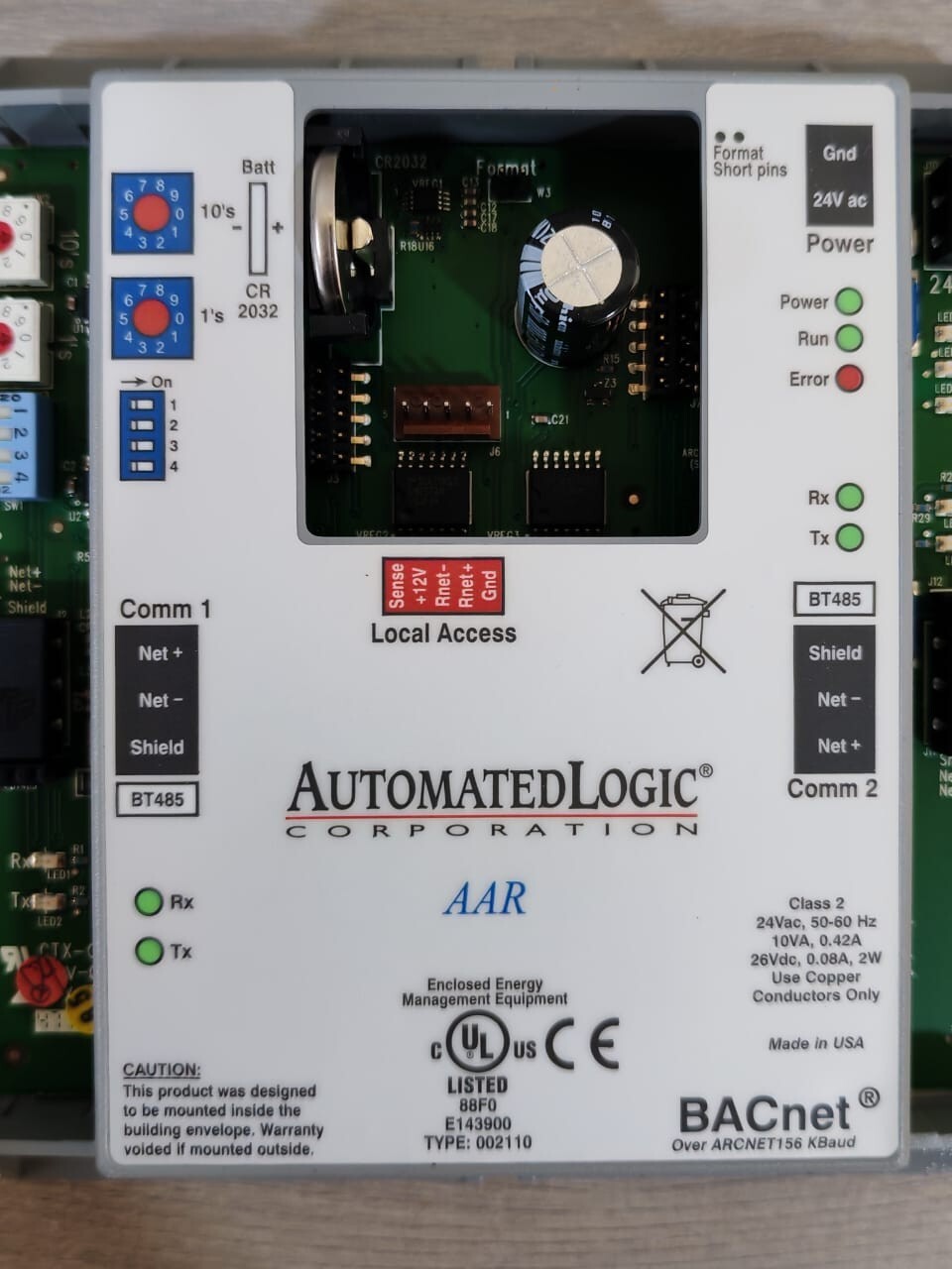 BACnet AUTOMATED Automated Logic AAR BACnet ARCnet 3