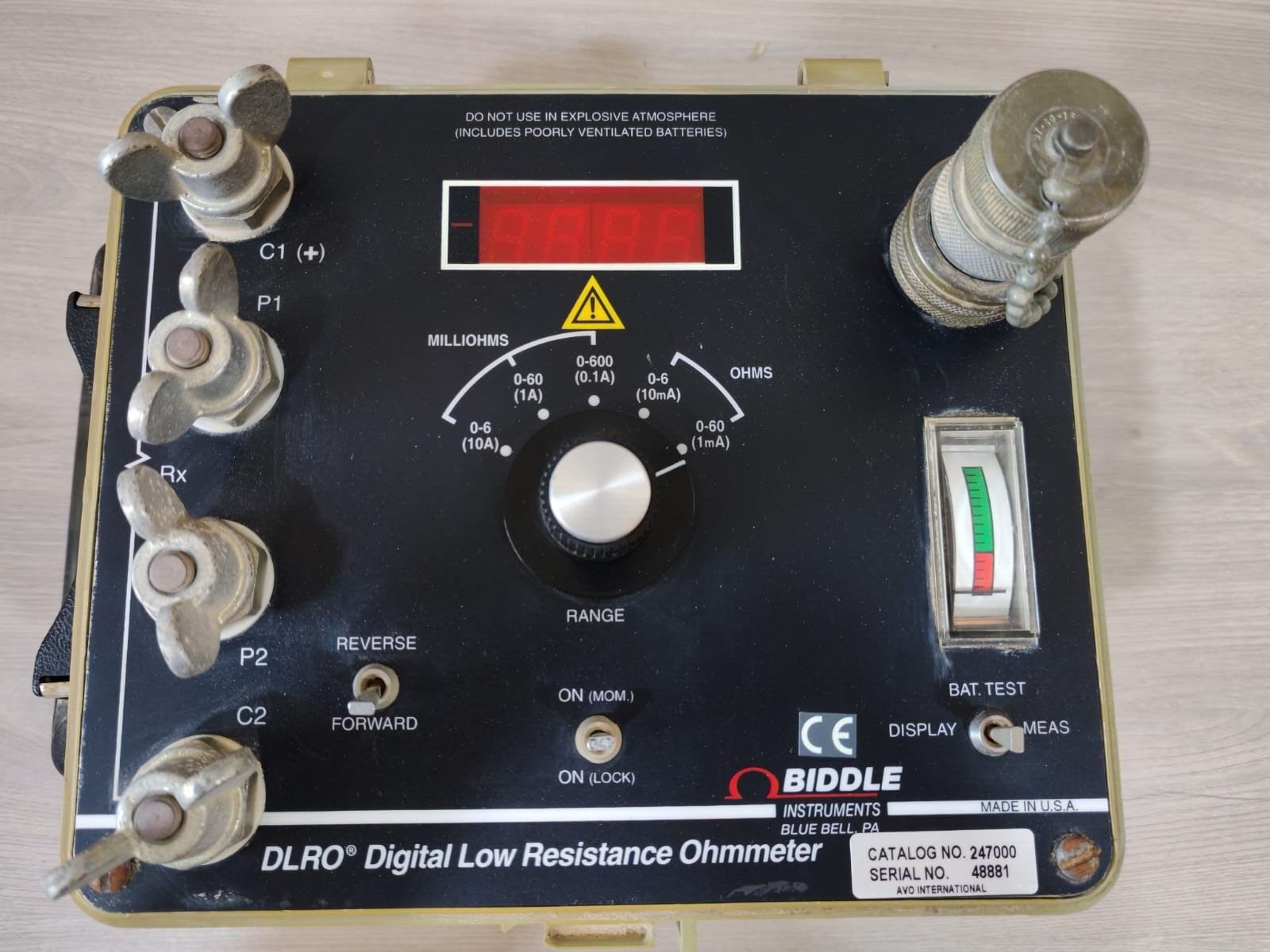 Digital DLRO-247000 Biddle DLRO 247000 Digital Low Resistance Ohmmeter - Without Cable & Accessories 3
