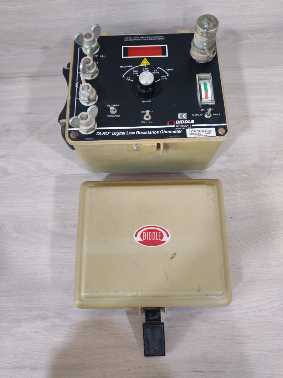 Biddle DLRO 247000 Digital Low Resistance Ohmmeter - Without Cable & Accessories